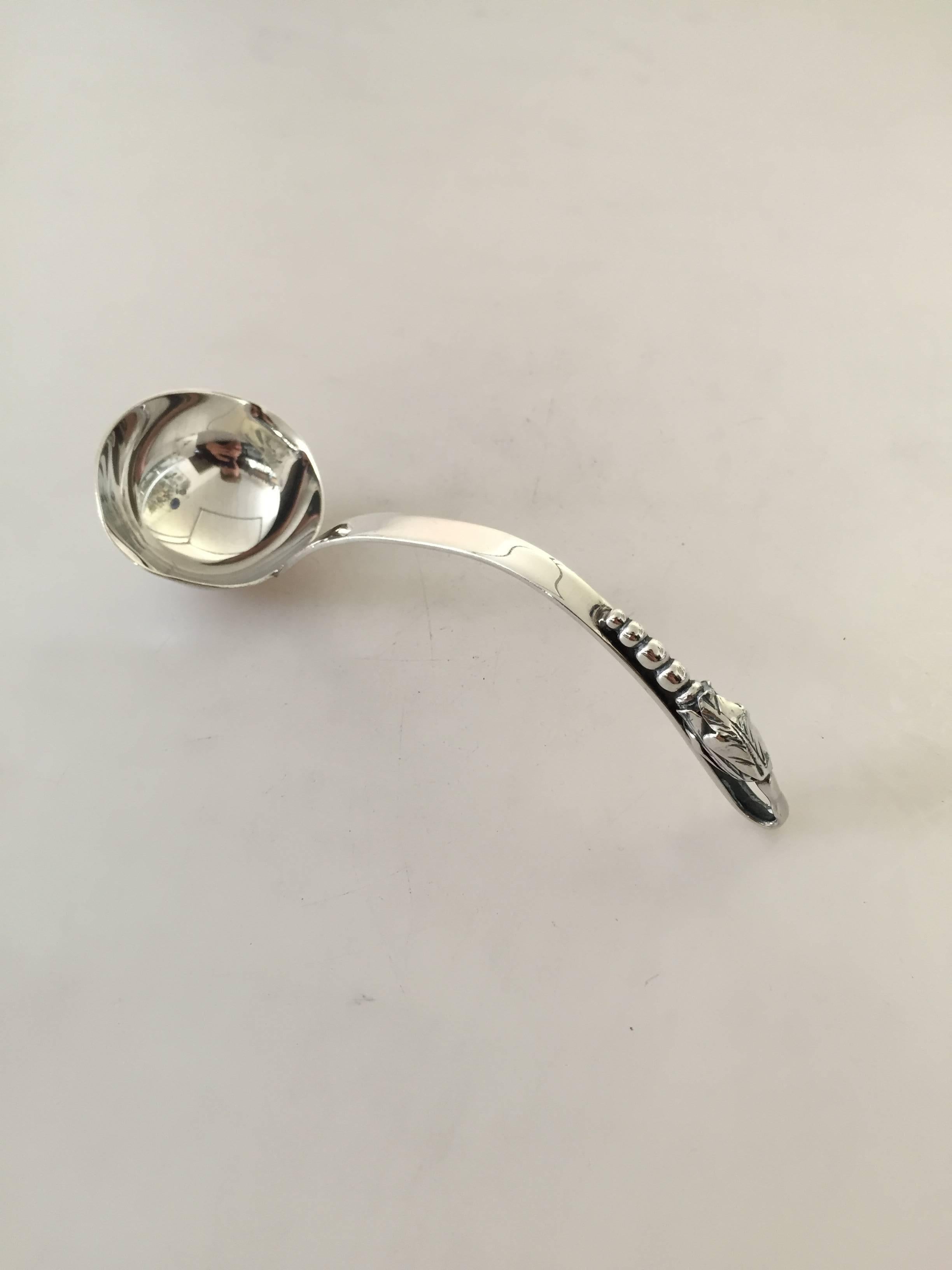 Mexican F. Ramirez Sterling Silver Gravy Spoon from Mexico Jensen Style