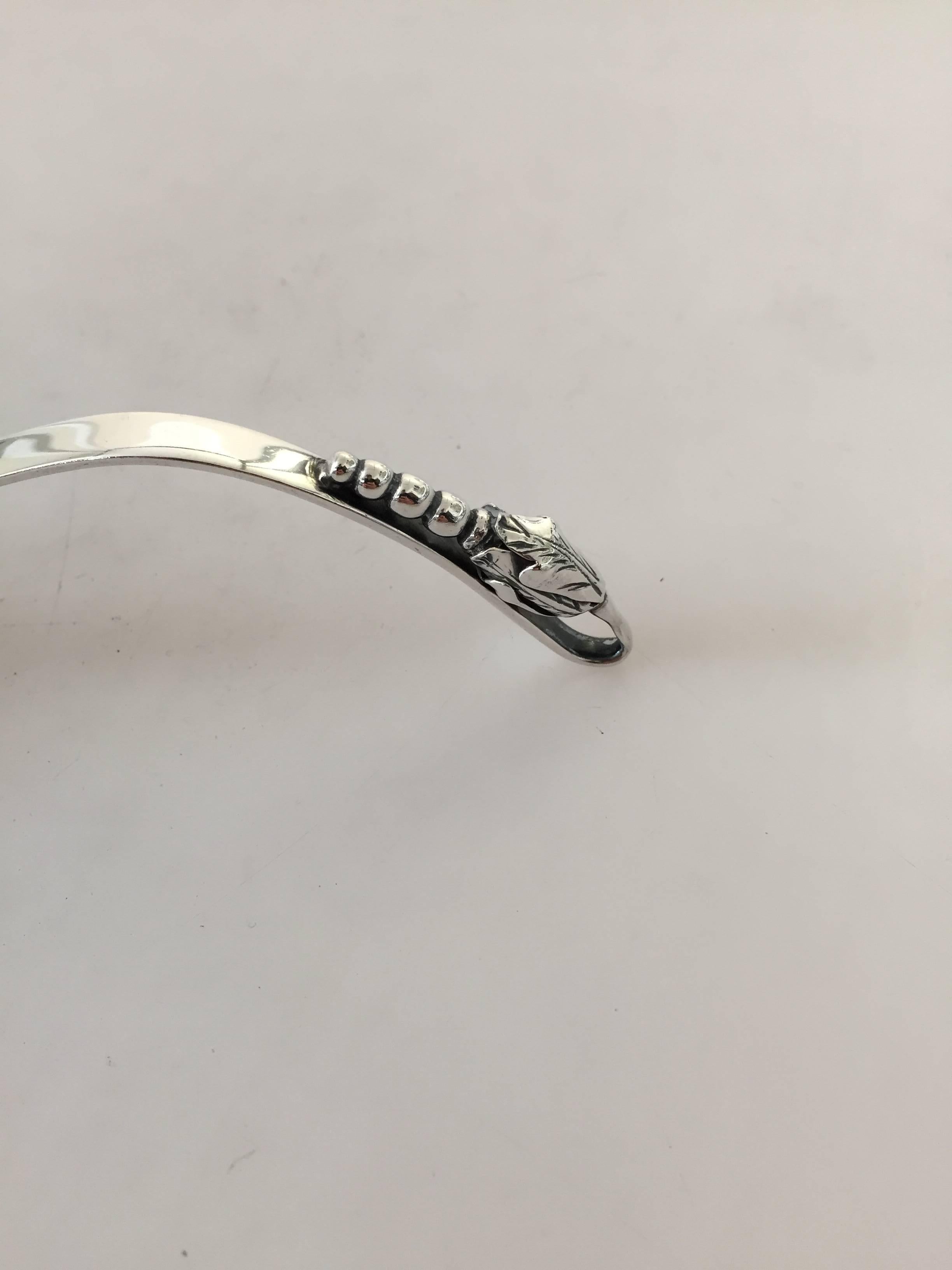 F. Ramirez Sterling Silver Gravy Spoon from Mexico Jensen Style In Good Condition In Copenhagen, DK