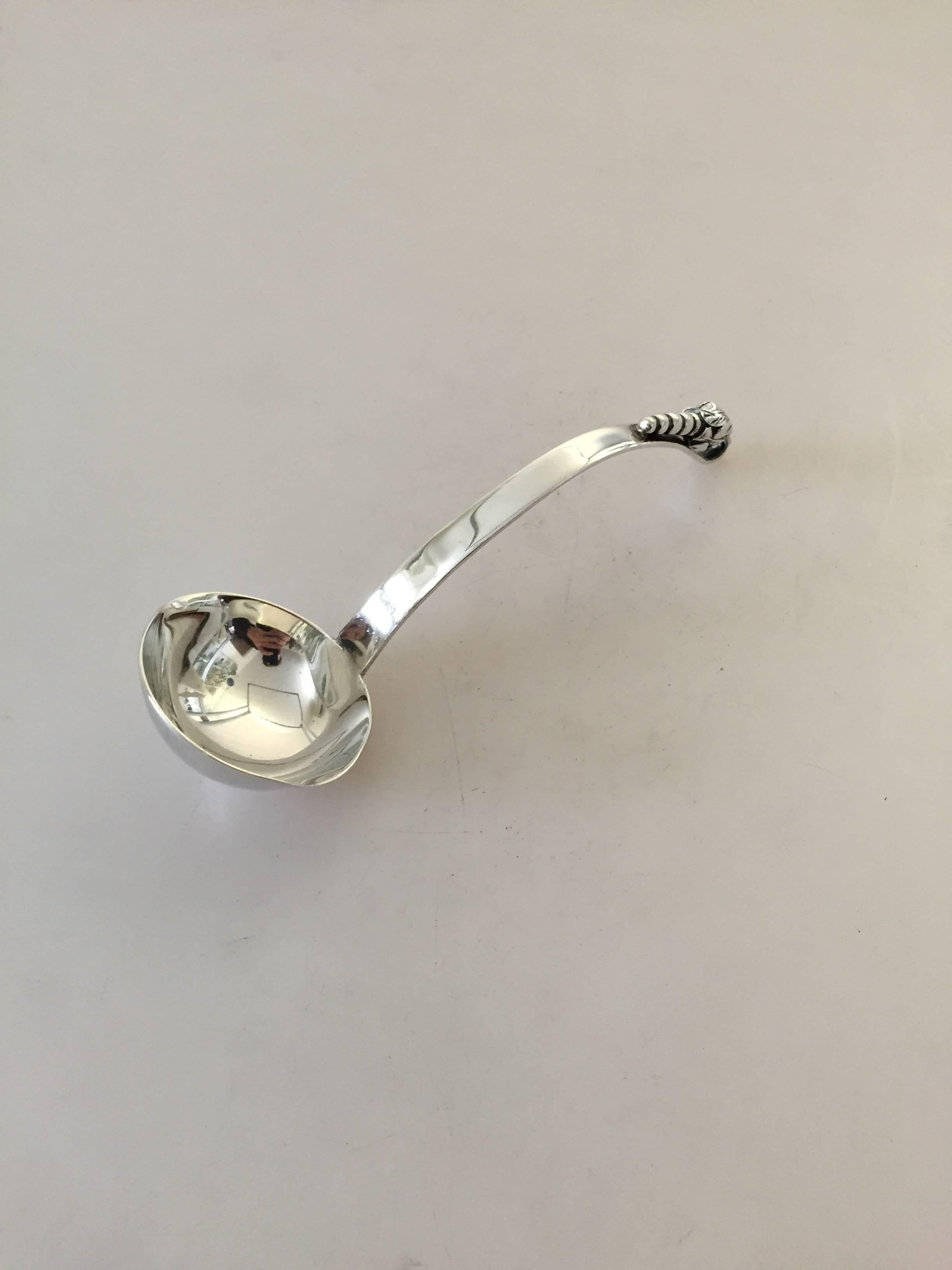 Mid-20th Century F. Ramirez Sterling Silver Gravy Spoon from Mexico Jensen Style