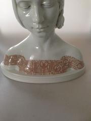 Bing & Grondah Unique Bust of a Young Woman by Siegfried Wagner, 1899