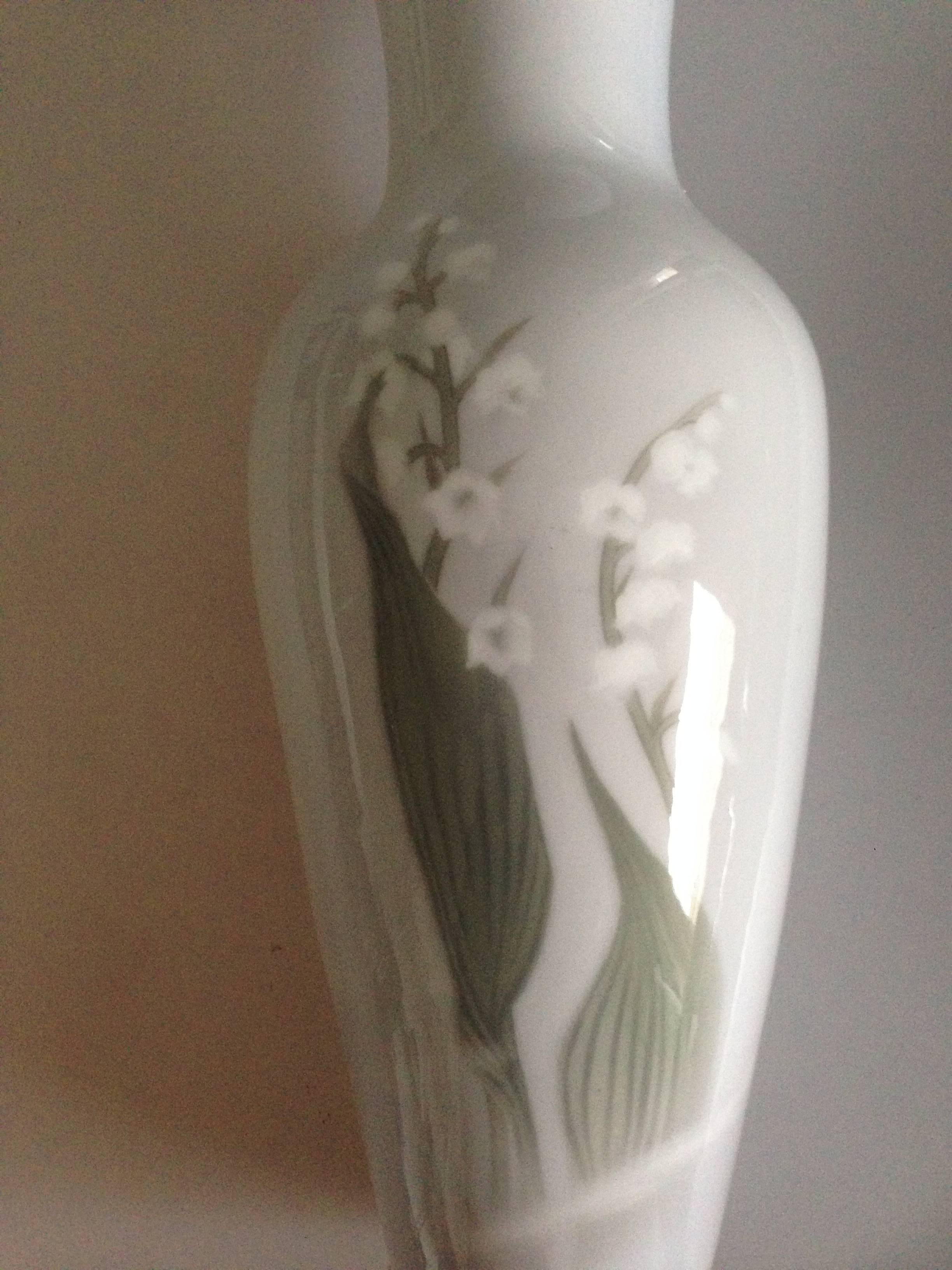 Danish Royal Copenhagen Unique Art Nouveau Vase by Marianne Host, 1896 For Sale