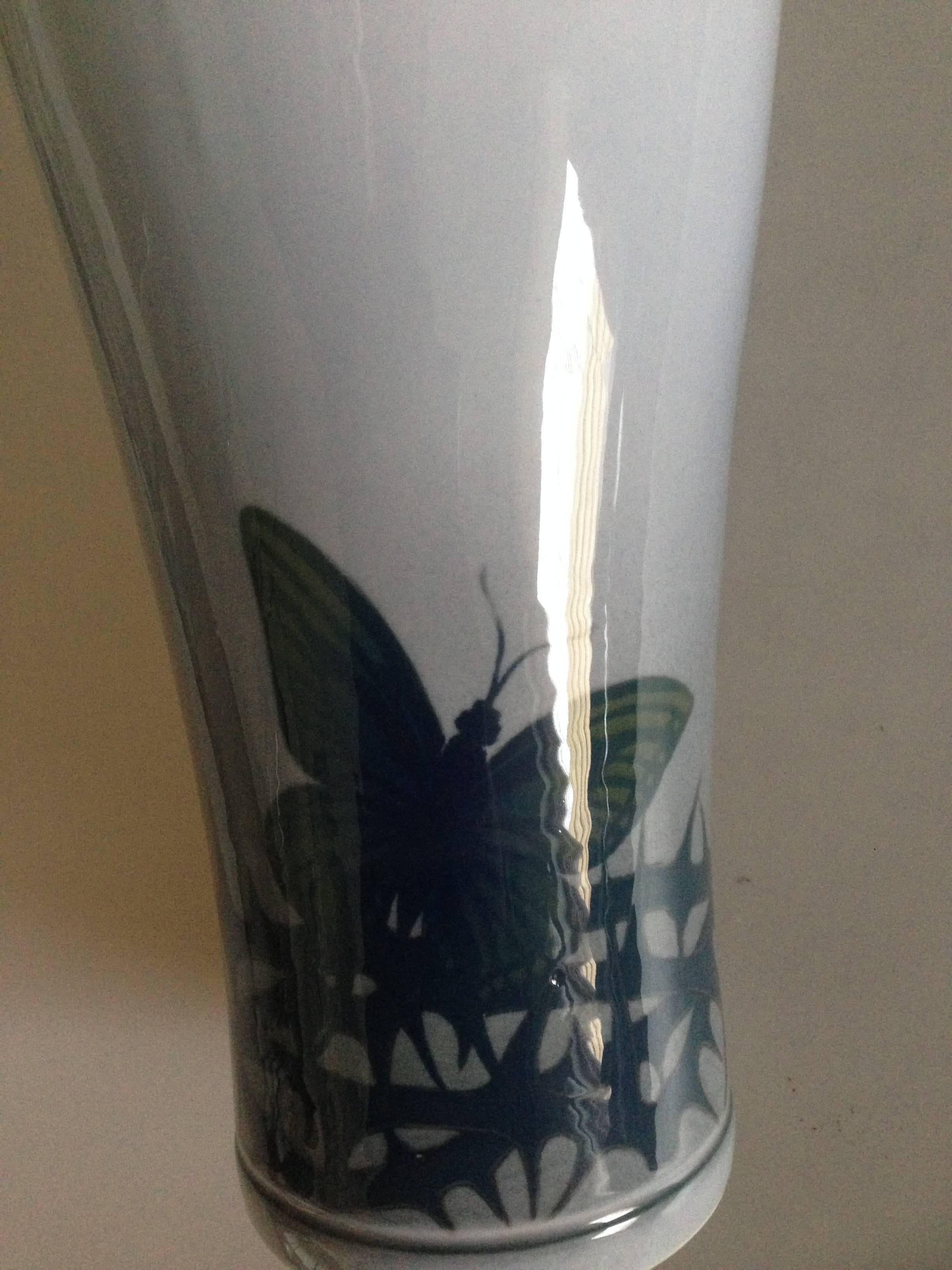 Hand-Painted Royal Copenhagen Unique Art Nouveau Vase by Berta Nathanielsen, 1906