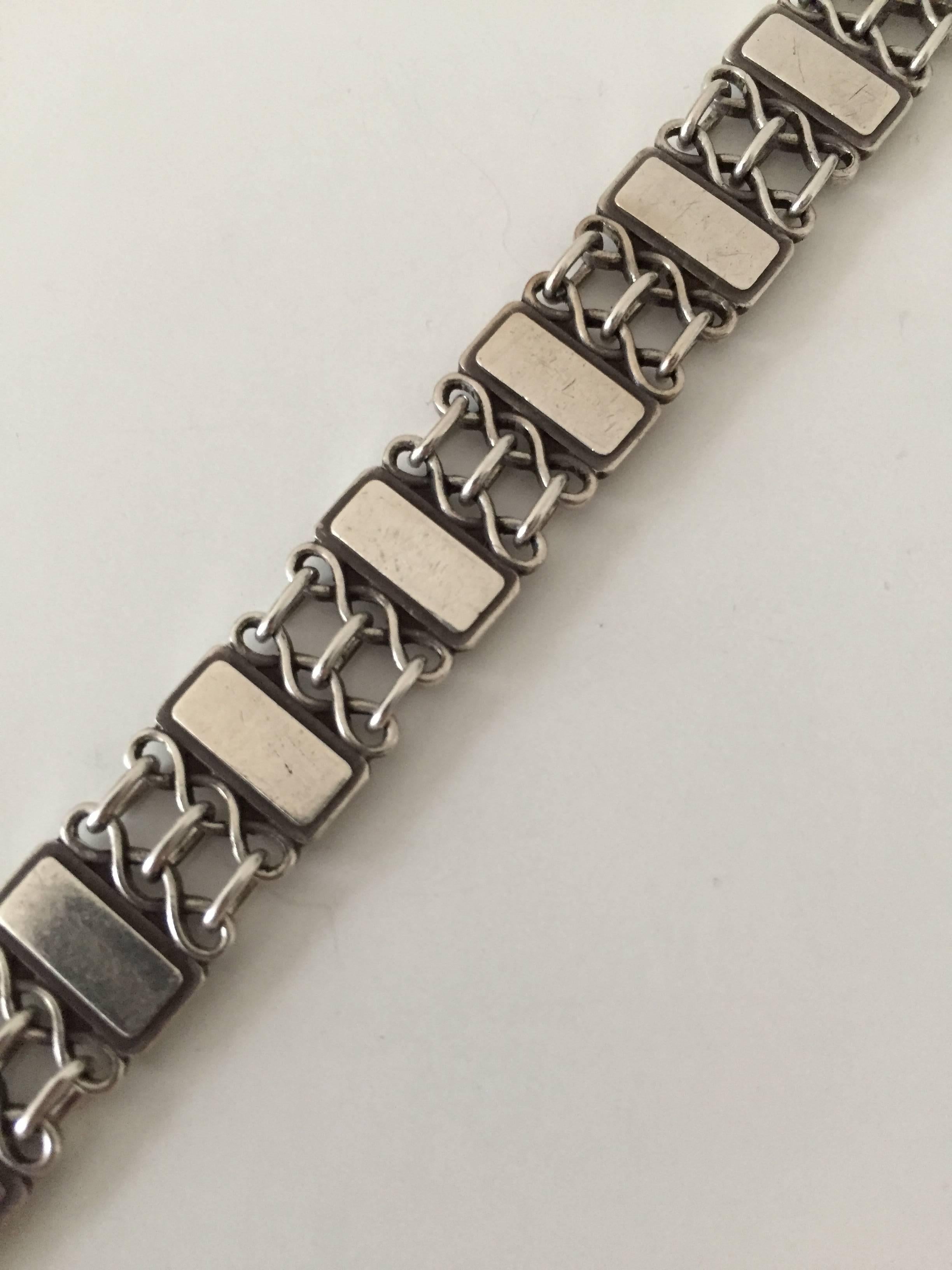 Danish Georg Jensen Sterling Silver Vintage Bracelet