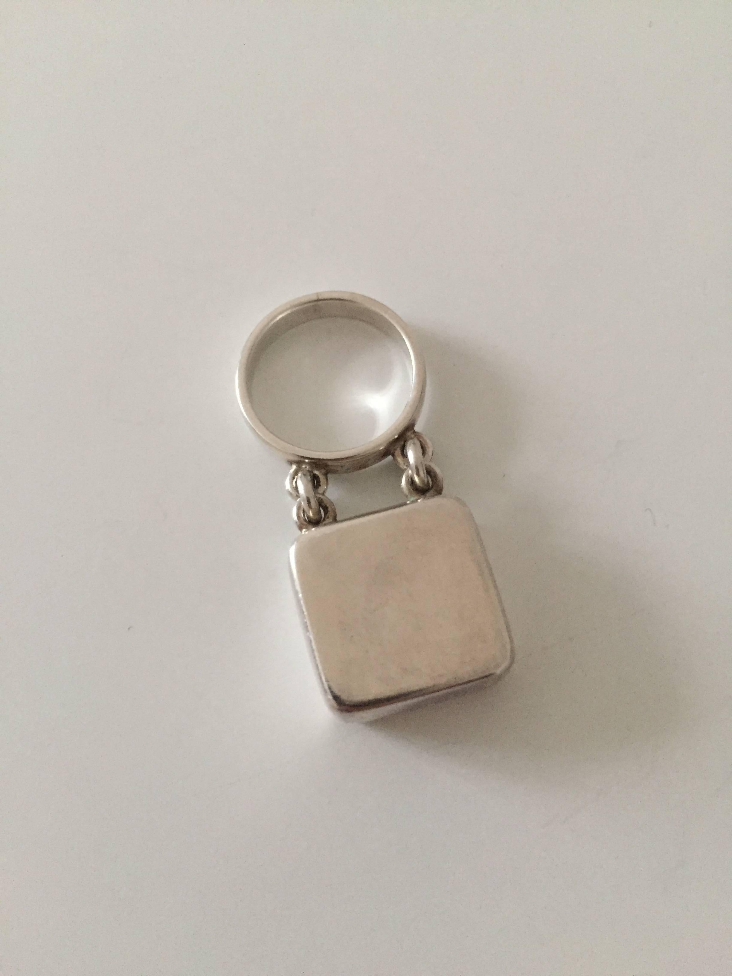 20th Century Georg Jensen Sterling Silver Ring Designed by Astrid Fog