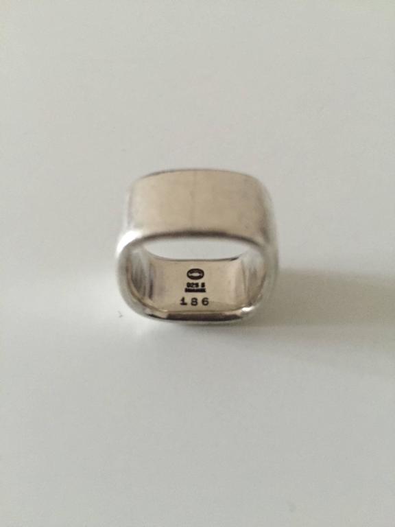 GEORG JENSEN | MODEL NUMBER 309 DESIGNED BY 'KIM NAVER' STERLING SILVER RING / SILVER main image 0