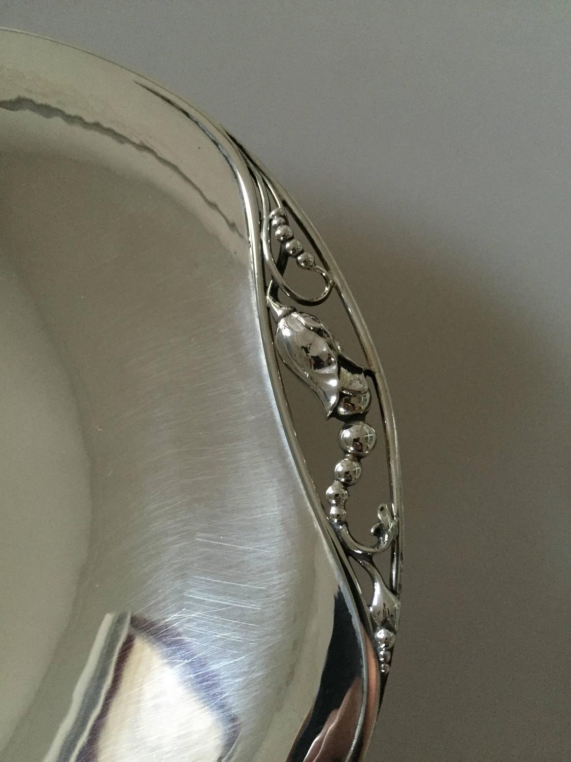 Jensen Blossom or Magnolia Flat Bowl For Sale at 1stdibs