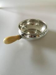 Georg Jensen Sterling Silver Casserole with Handle of Bone #55
