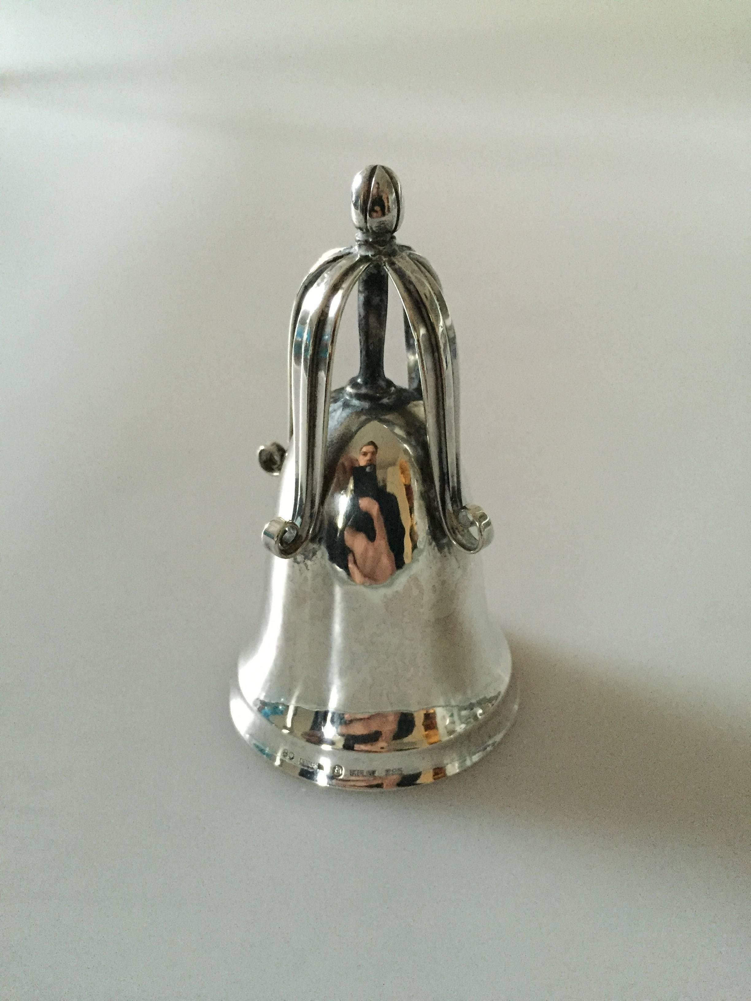 Danish Georg Jensen Sterling Silver Table Bell For Sale