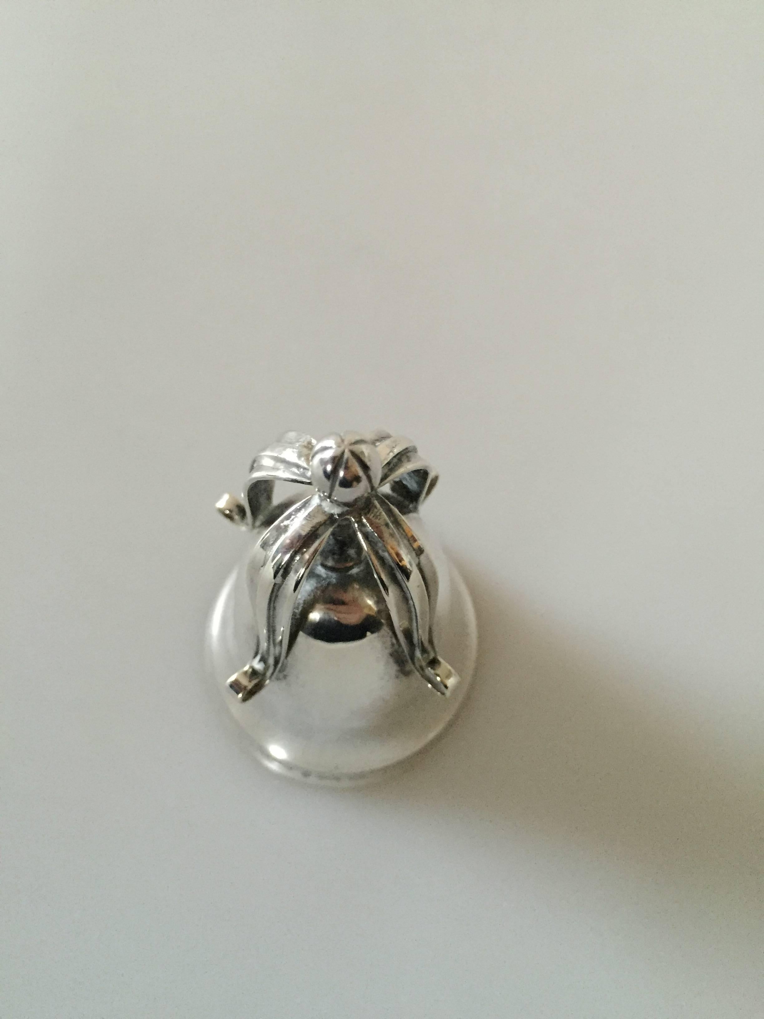 20th Century Georg Jensen Sterling Silver Table Bell For Sale