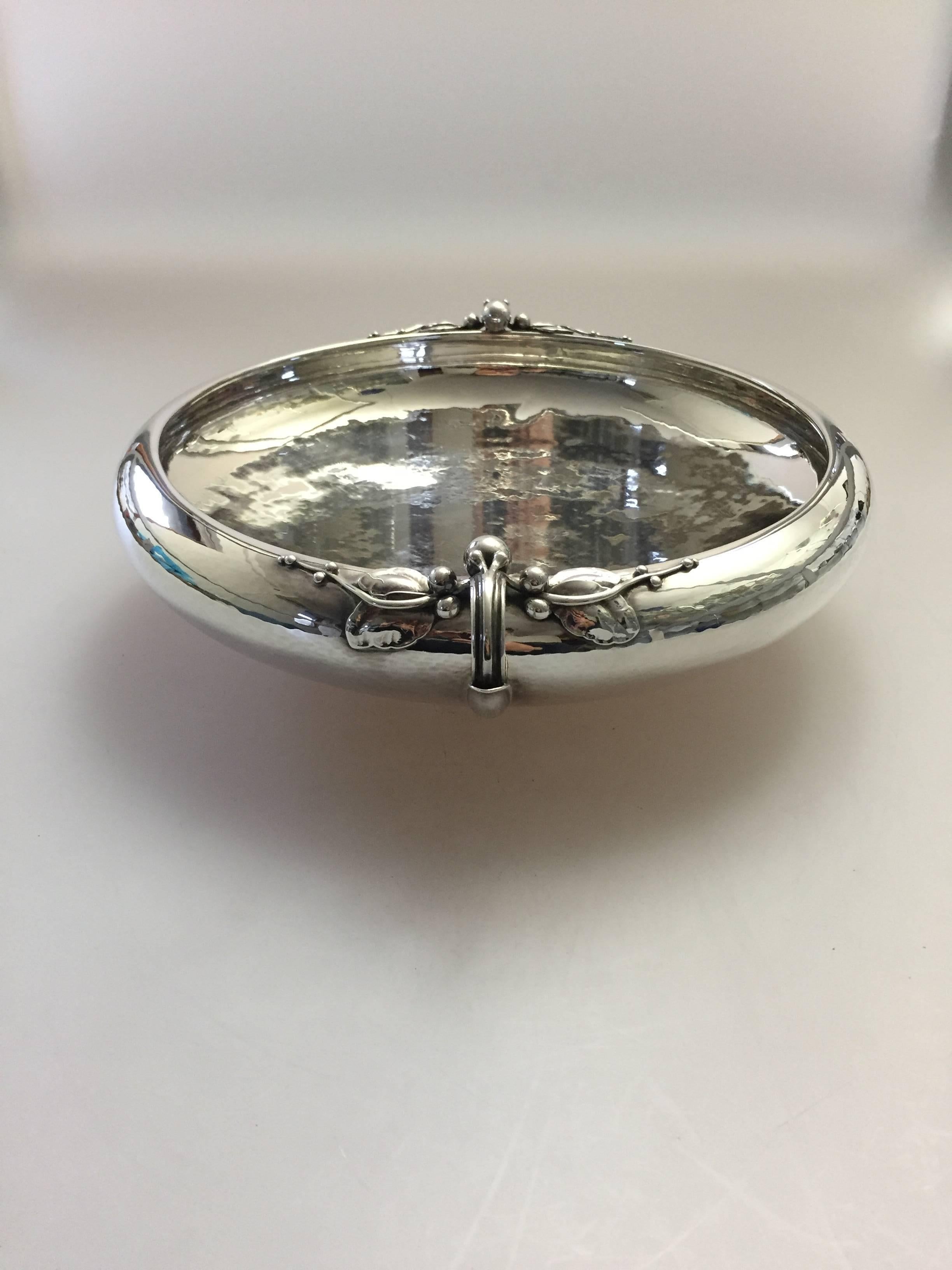 Danish Georg Jensen Sterling Silver Centerpiece Bowl For Sale