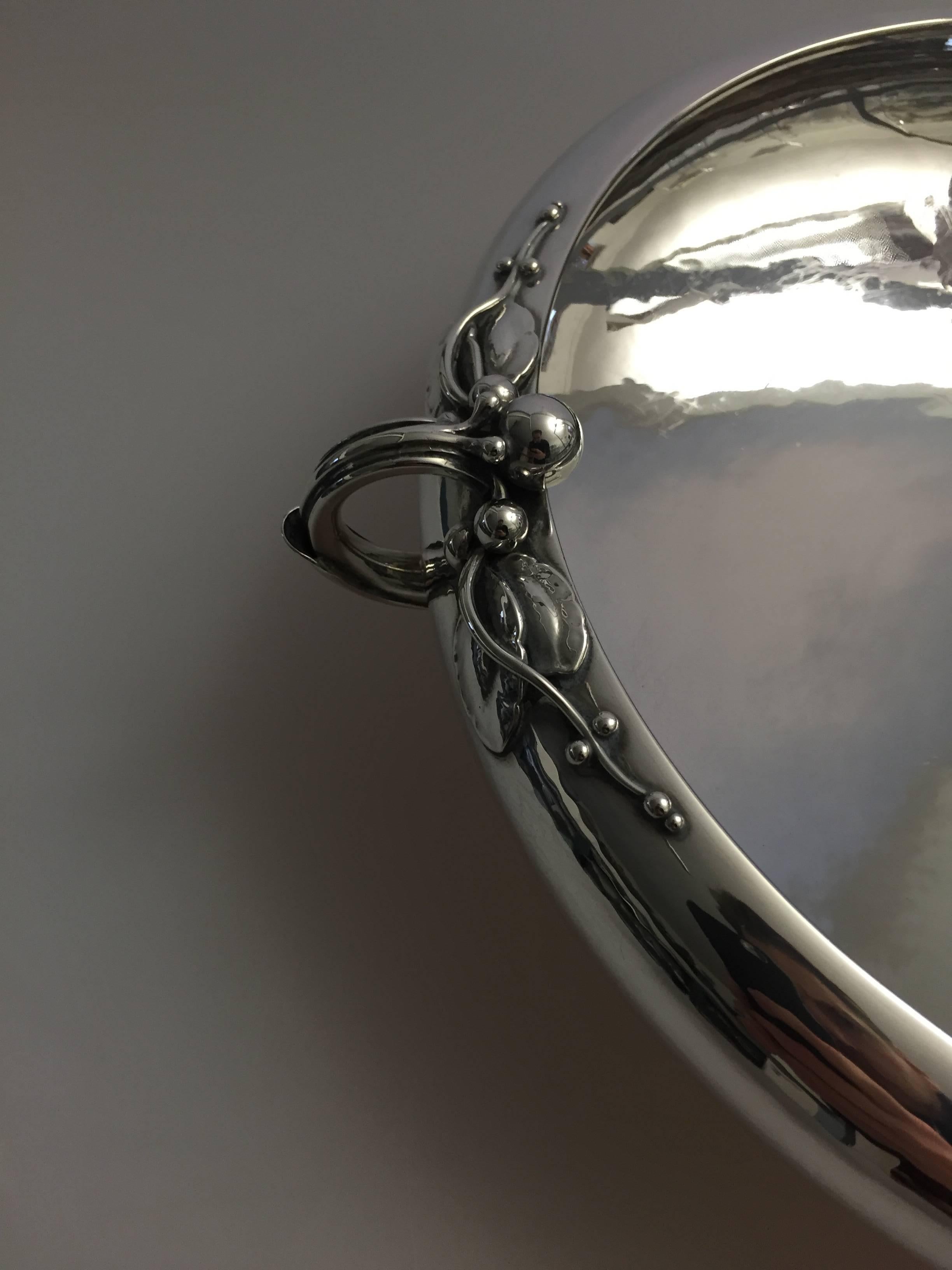 Georg Jensen Sterling Silver Centerpiece Bowl For Sale 4