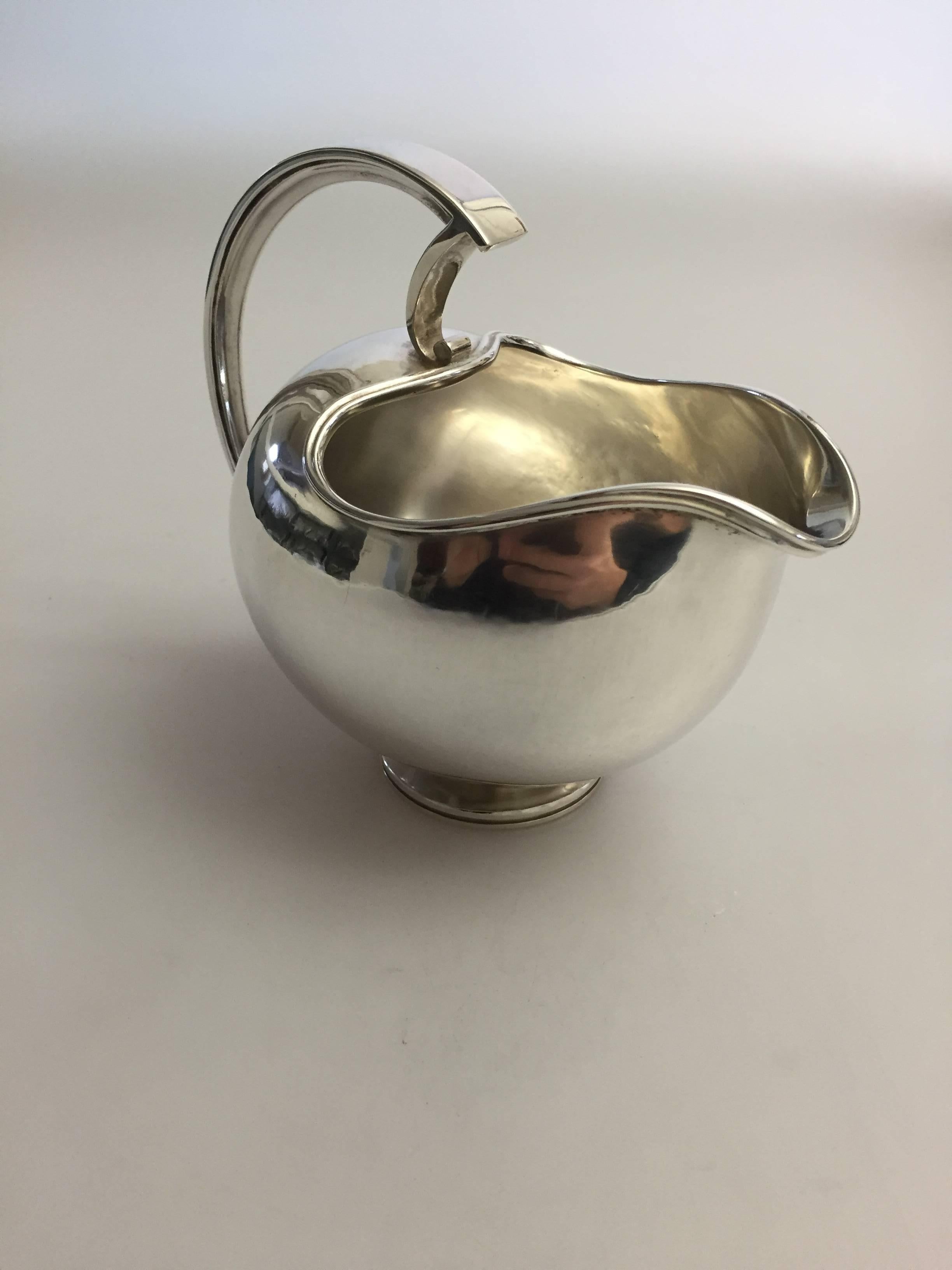 20th Century Georg Jensen Sterling Silver Harald Nielsen Pitcher or Sauceboat