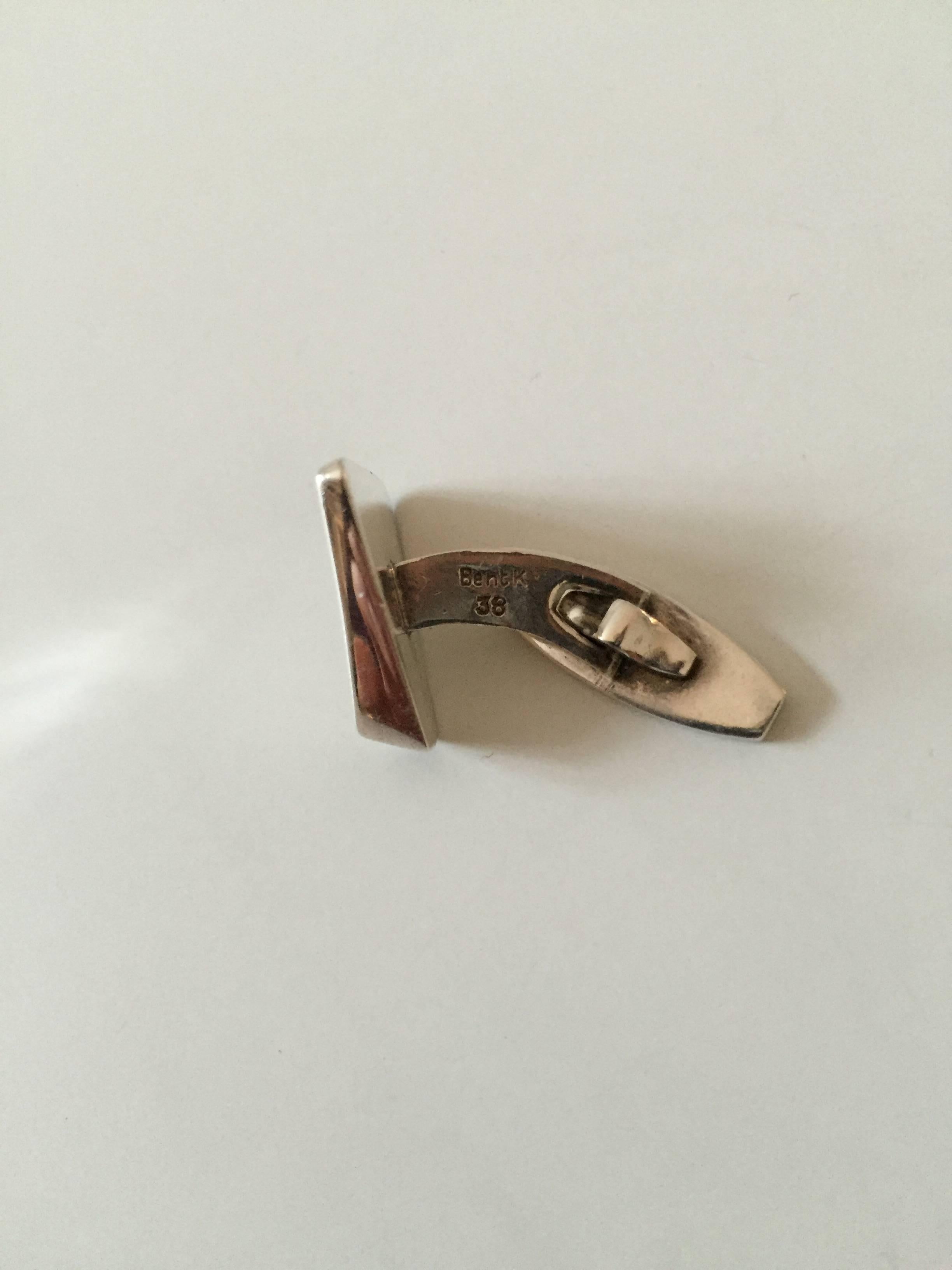 Bent Knudsen Danish Sterling Silver Cuff Links 2