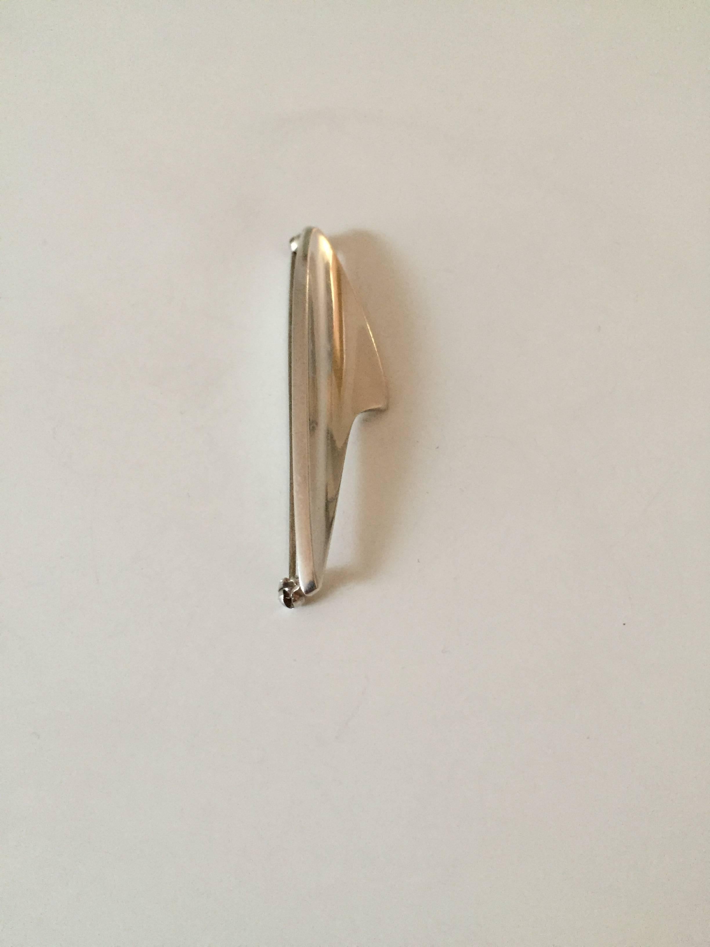 20th Century Bent Knudsen Danish Sterling Silver Brooch #2