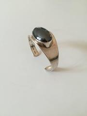 Bent Knudsen Danish Sterling Silver Bracelet with Large Stone