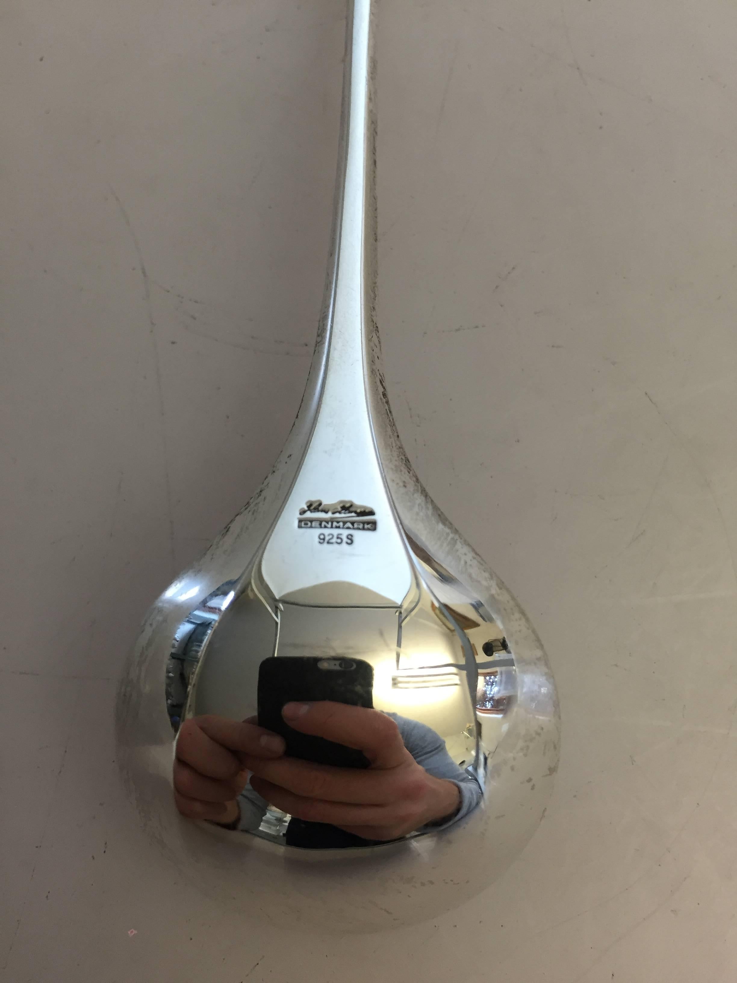 Hans Hansen Danish sterling silver marmelade spoon designed by Karl Gustav Hansen.

Measures: 13.2 cm /5 2/5
