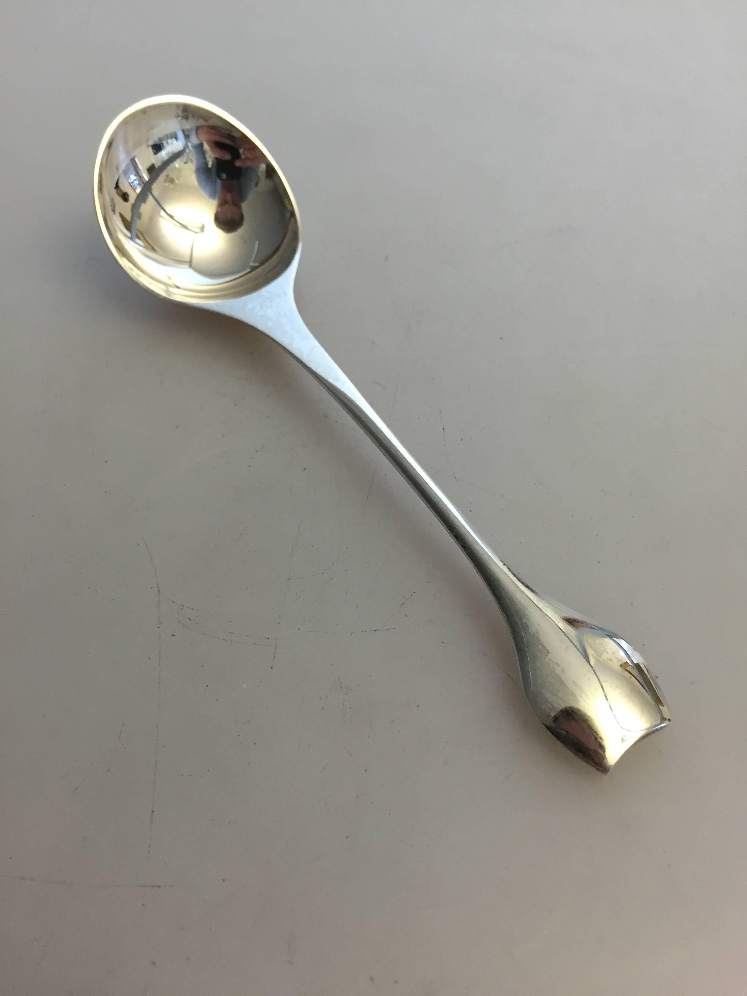 Hans Hansen Danish Sterling Silver Marmaelade Spoon In Excellent Condition For Sale In Copenhagen, DK