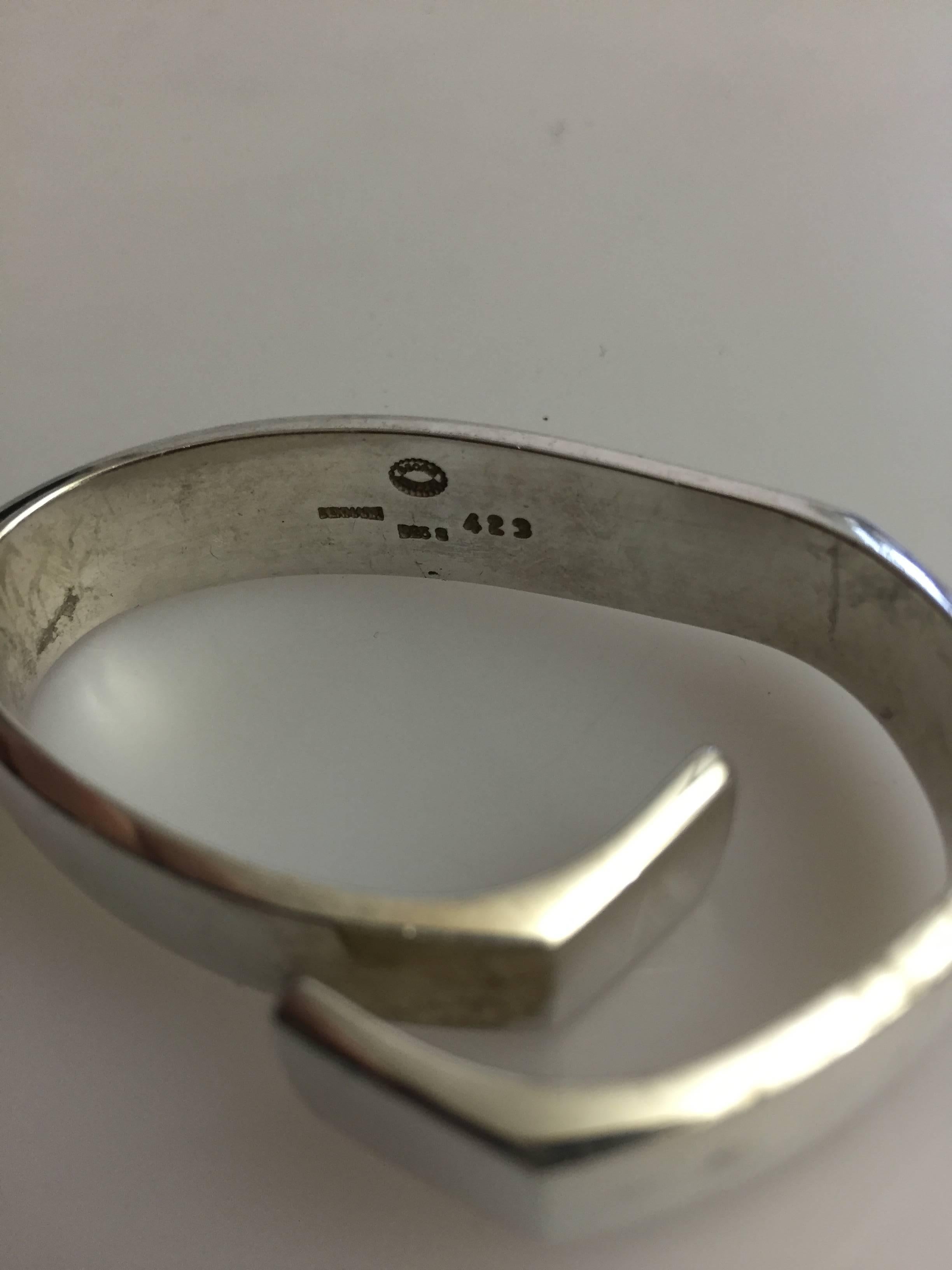 Georg Jensen Sterling Silver Napkin Ring In Good Condition For Sale In Copenhagen, DK