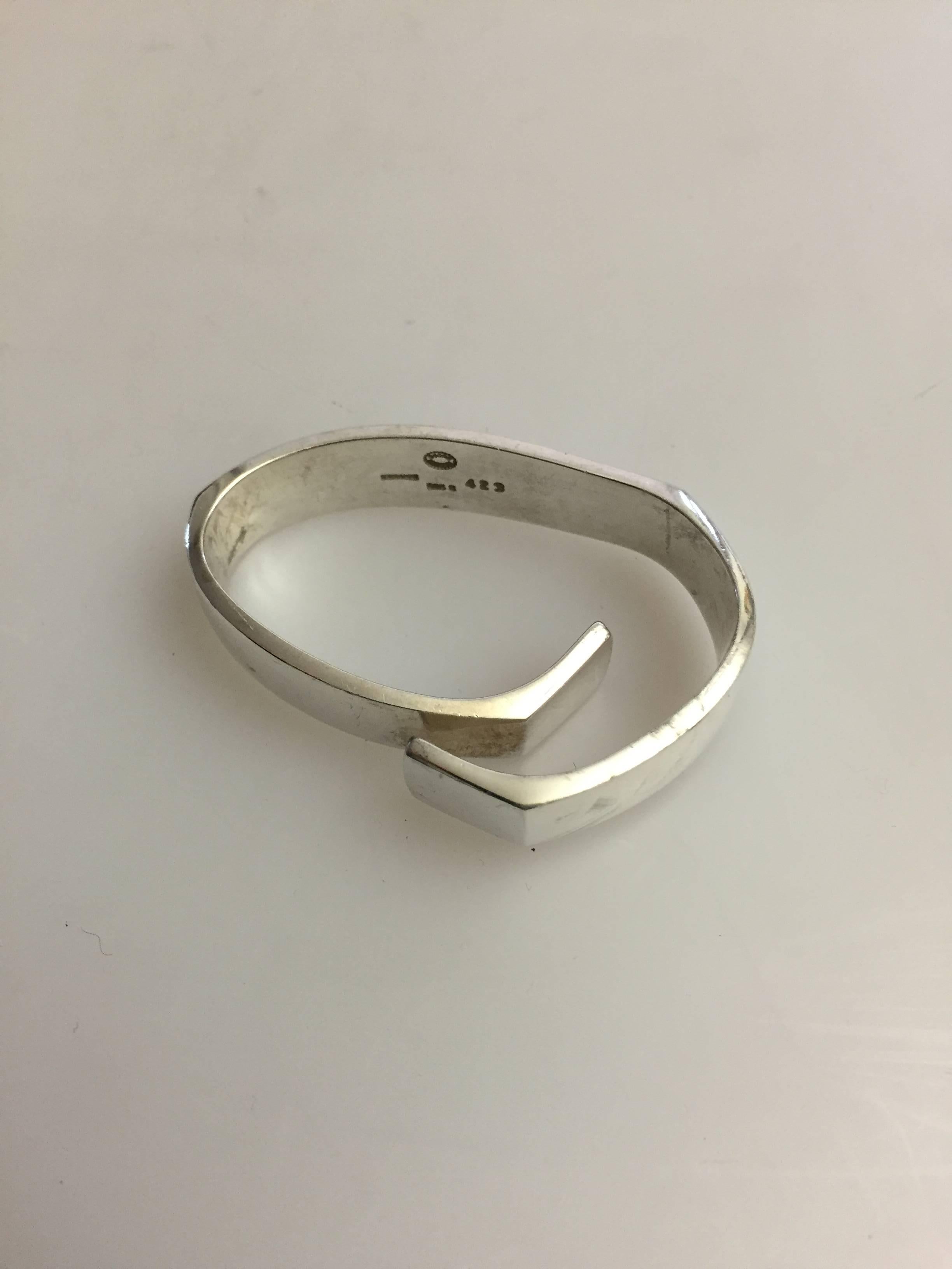 20th Century Georg Jensen Sterling Silver Napkin Ring For Sale
