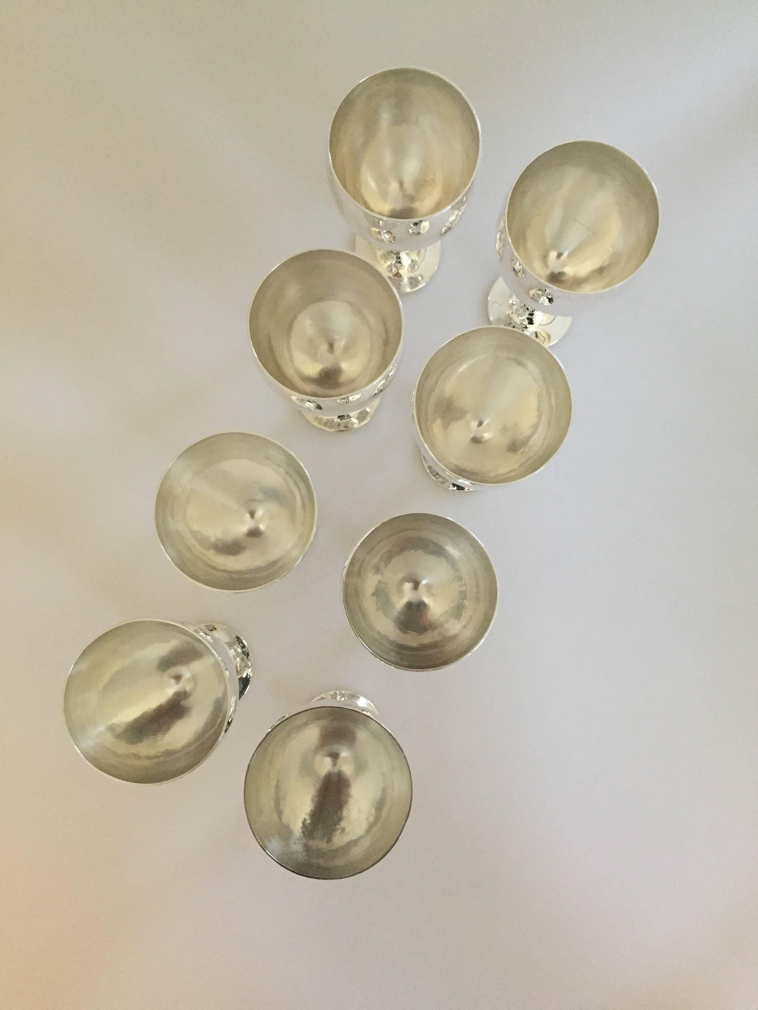 silver wine glass