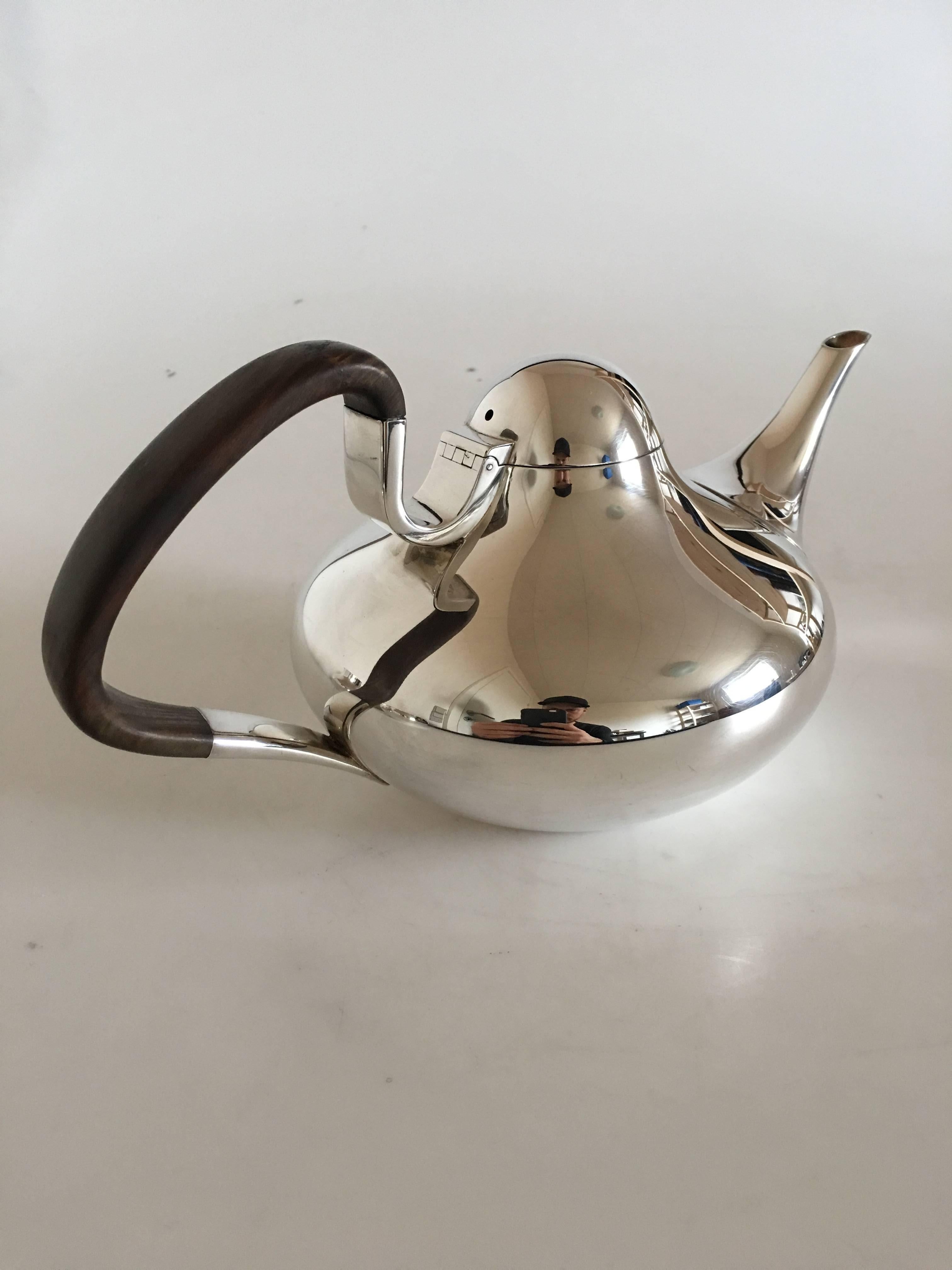 Georg Jensen Sterling Silver Henning Koppel Tea and Coffee Set with Tray #1017 1