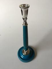Georg Jensen Candlestick in Sterling Silver and Porcelain #4001