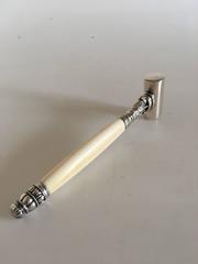 Georg Jensen Silver Acorn Table Hammer with Handle Made of Bone