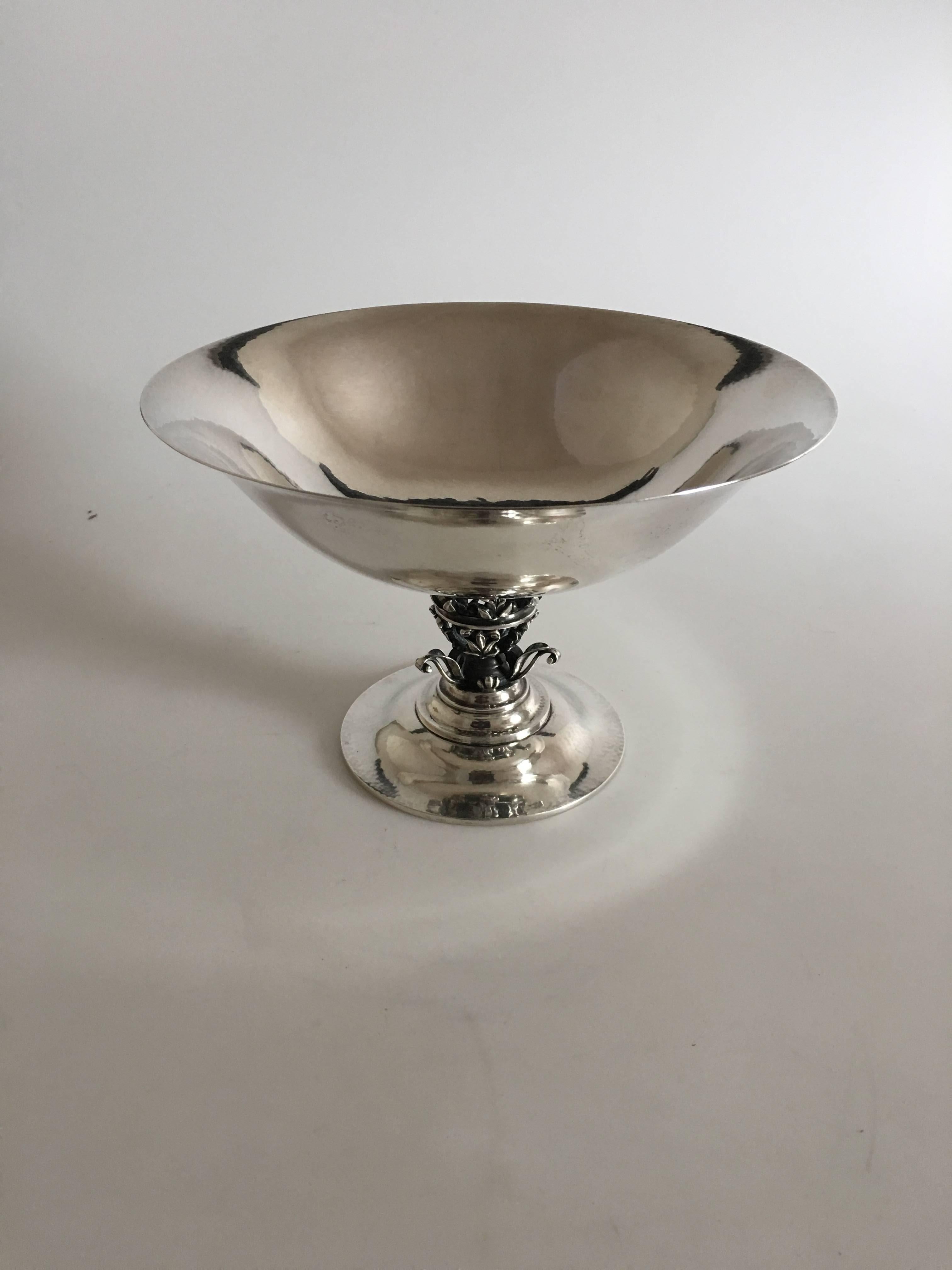 Georg Jensen sterling silver footed bowl #172. From 1925-1932. Measures: 15.5 cm tall (6 7/64