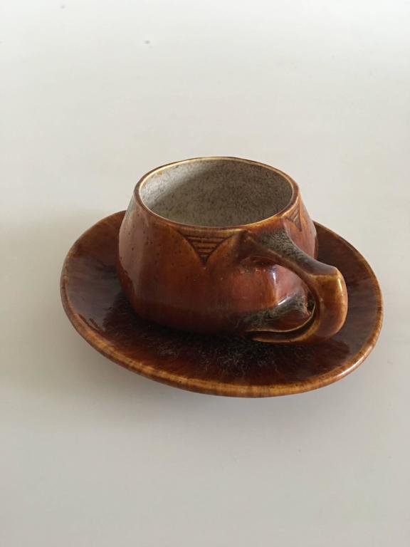 French Emile Decaeur Cup and Saucer For Sale