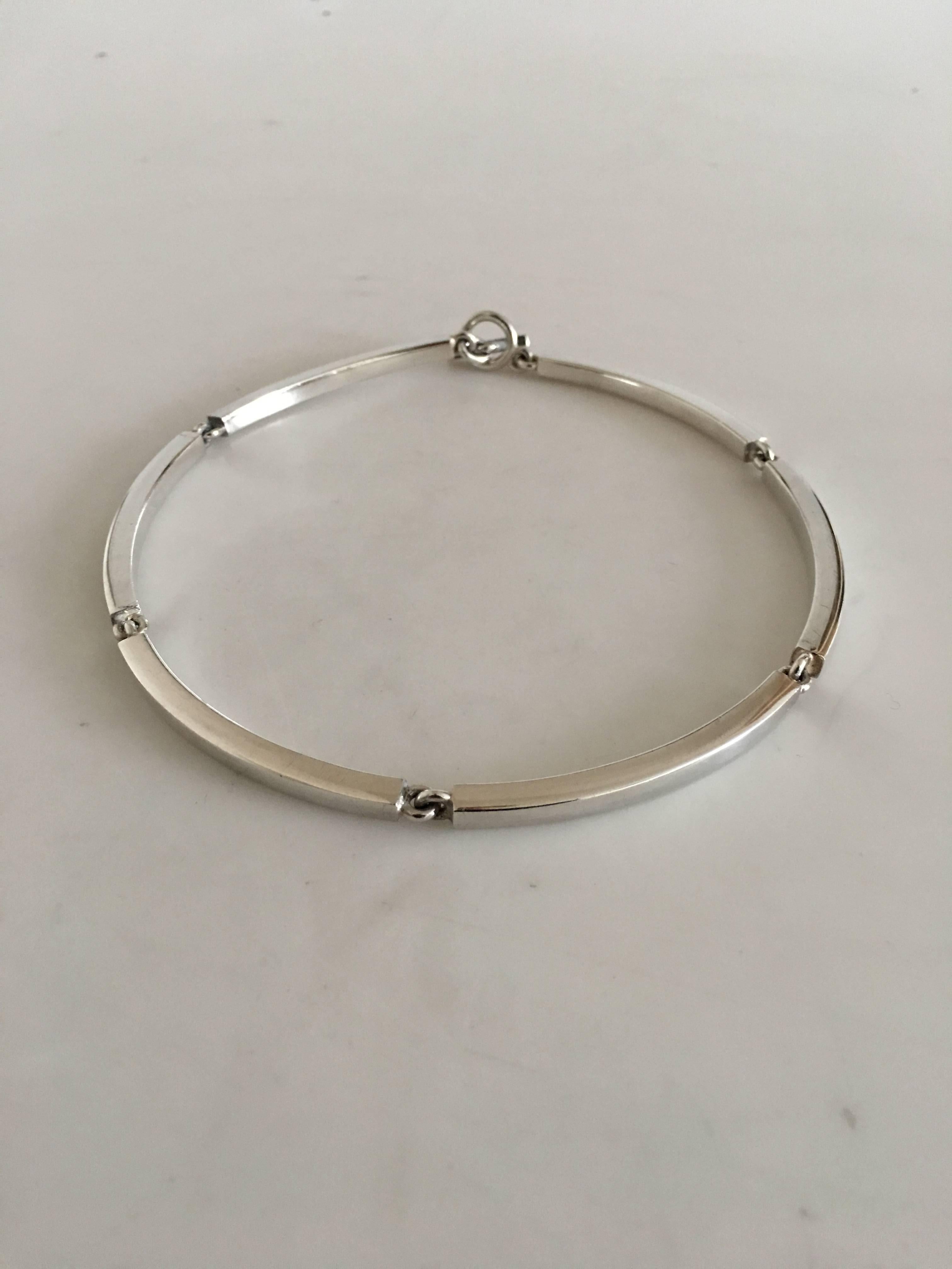 Modern Hans Hansen Sterling Silver Necklace #185