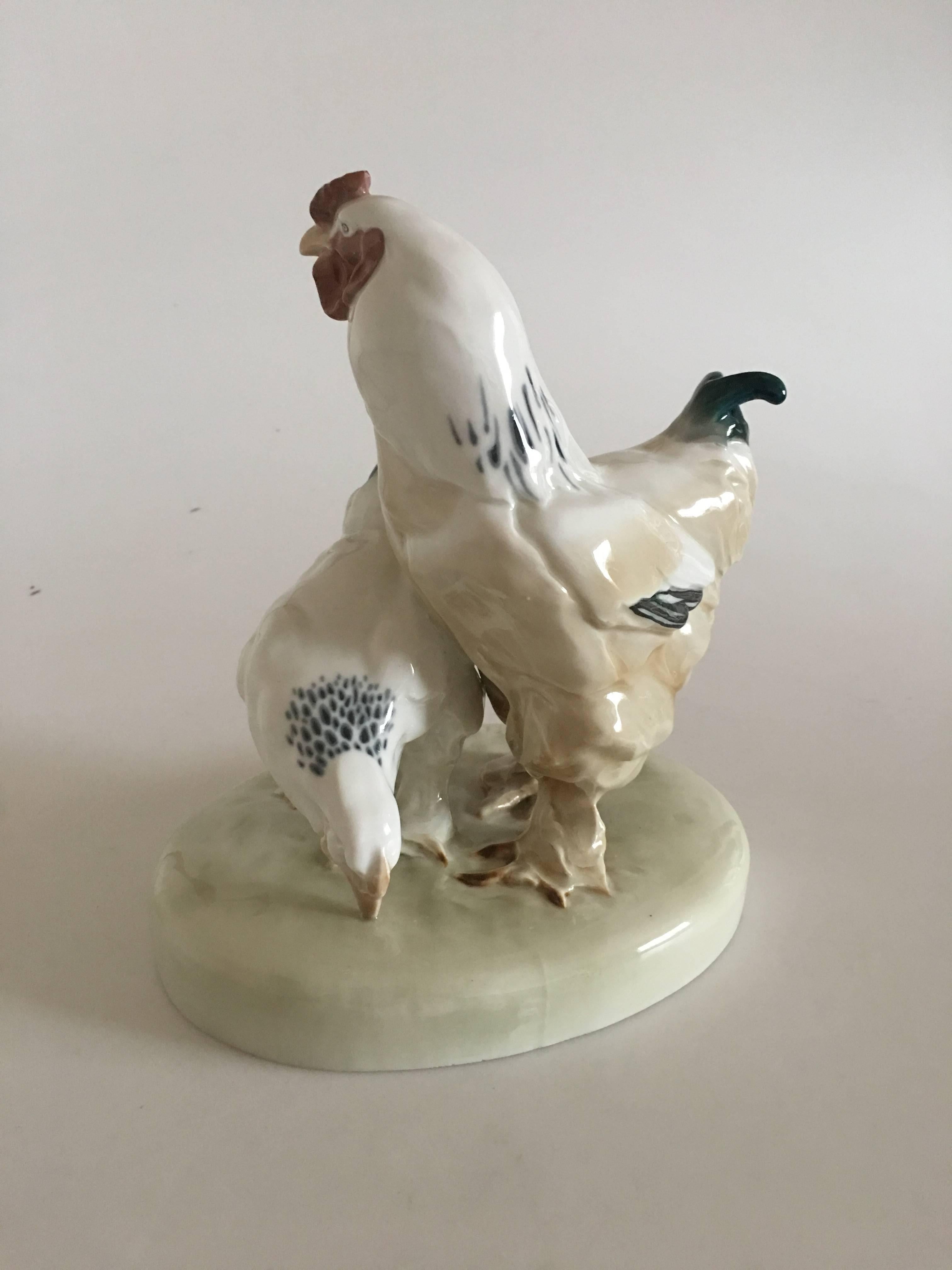 porcelain chicken figurines