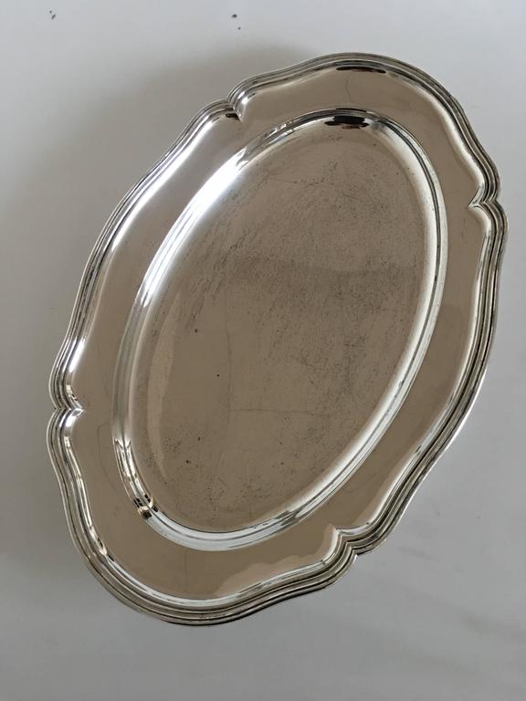 Oval Silver Tray in 835 S For Sale at 1stDibs silver oval platters