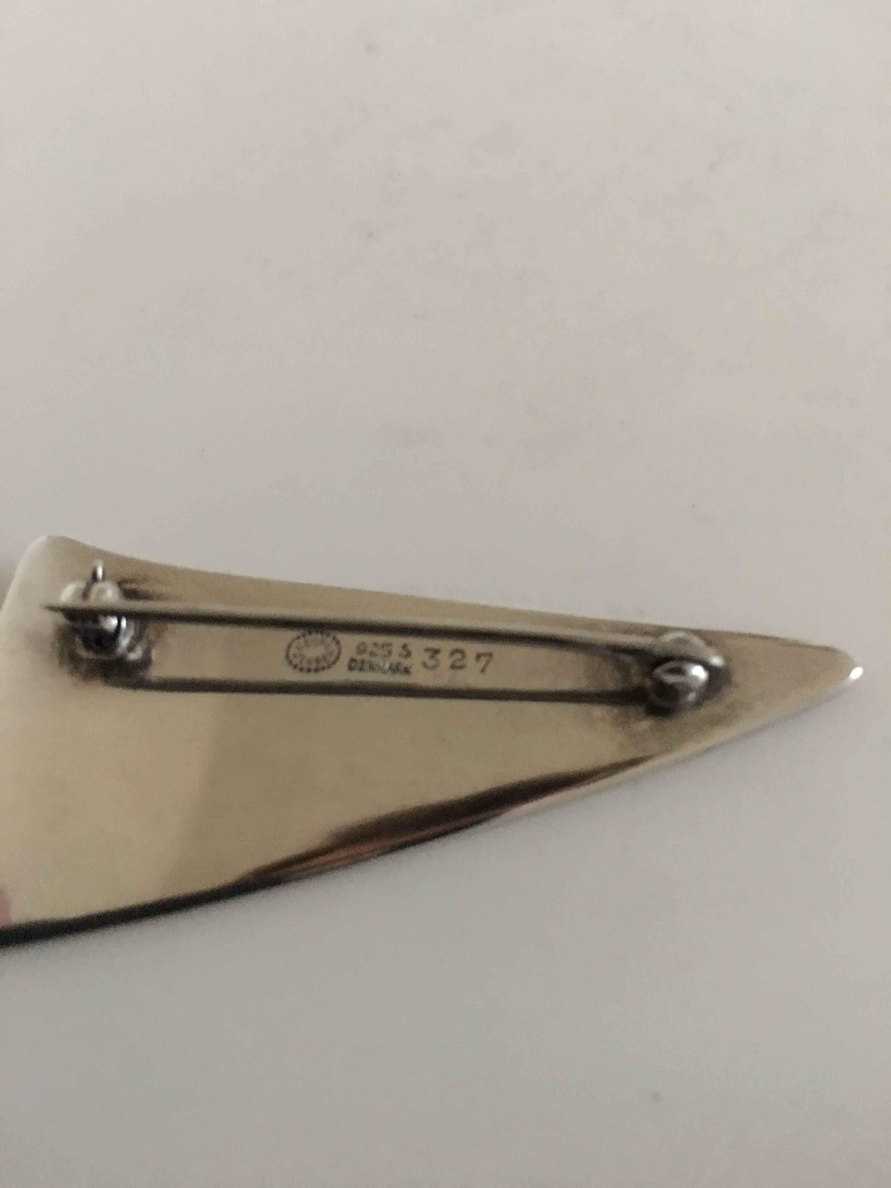 Danish Georg Jensen Sterling Silver Henning Koppel Brooch #327