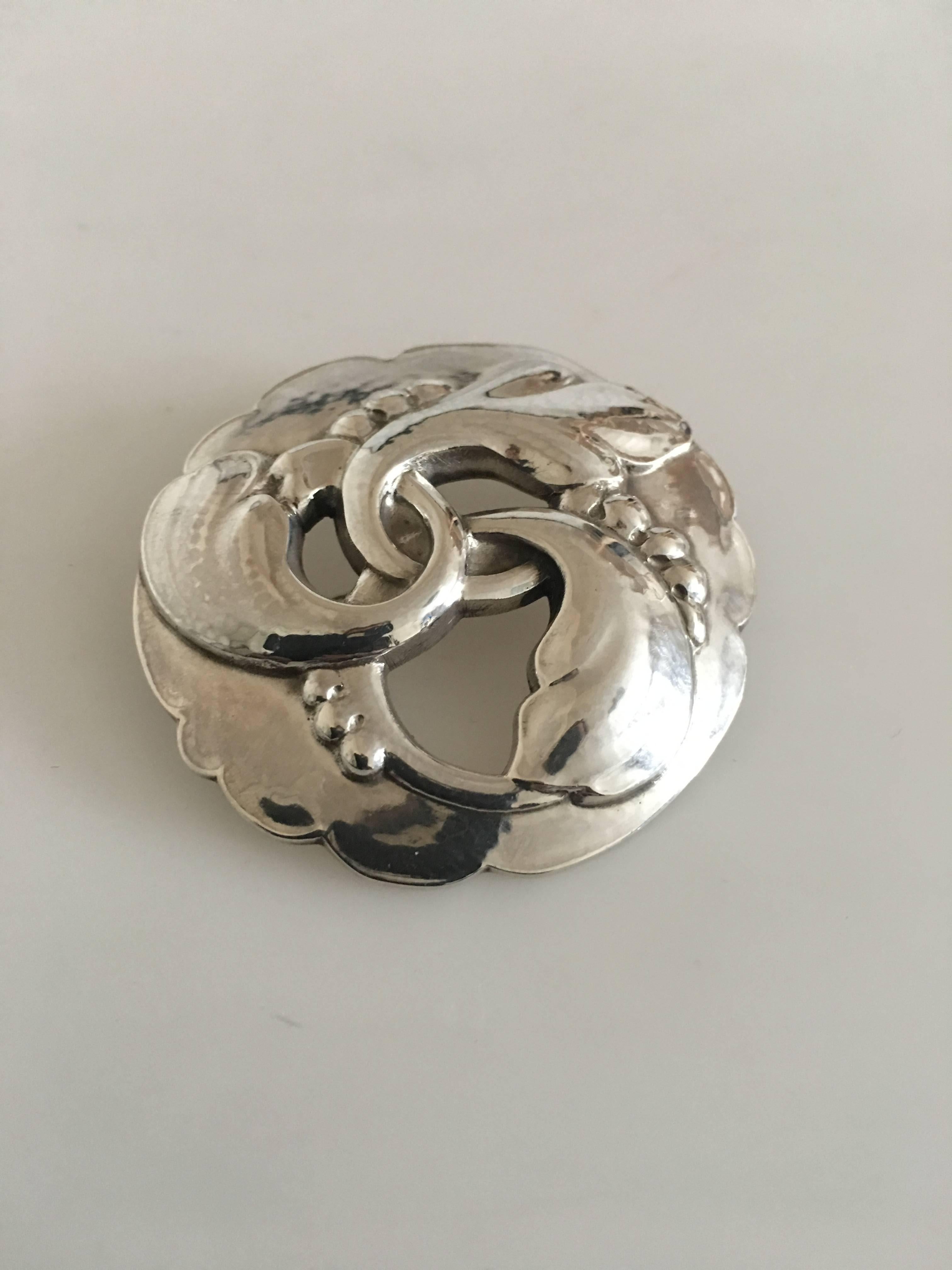 Danish Georg Jensen Sterling Silver Brooch #20