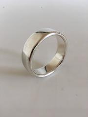 Hans Hansen Large Sterling Silver Bangle Bracelet