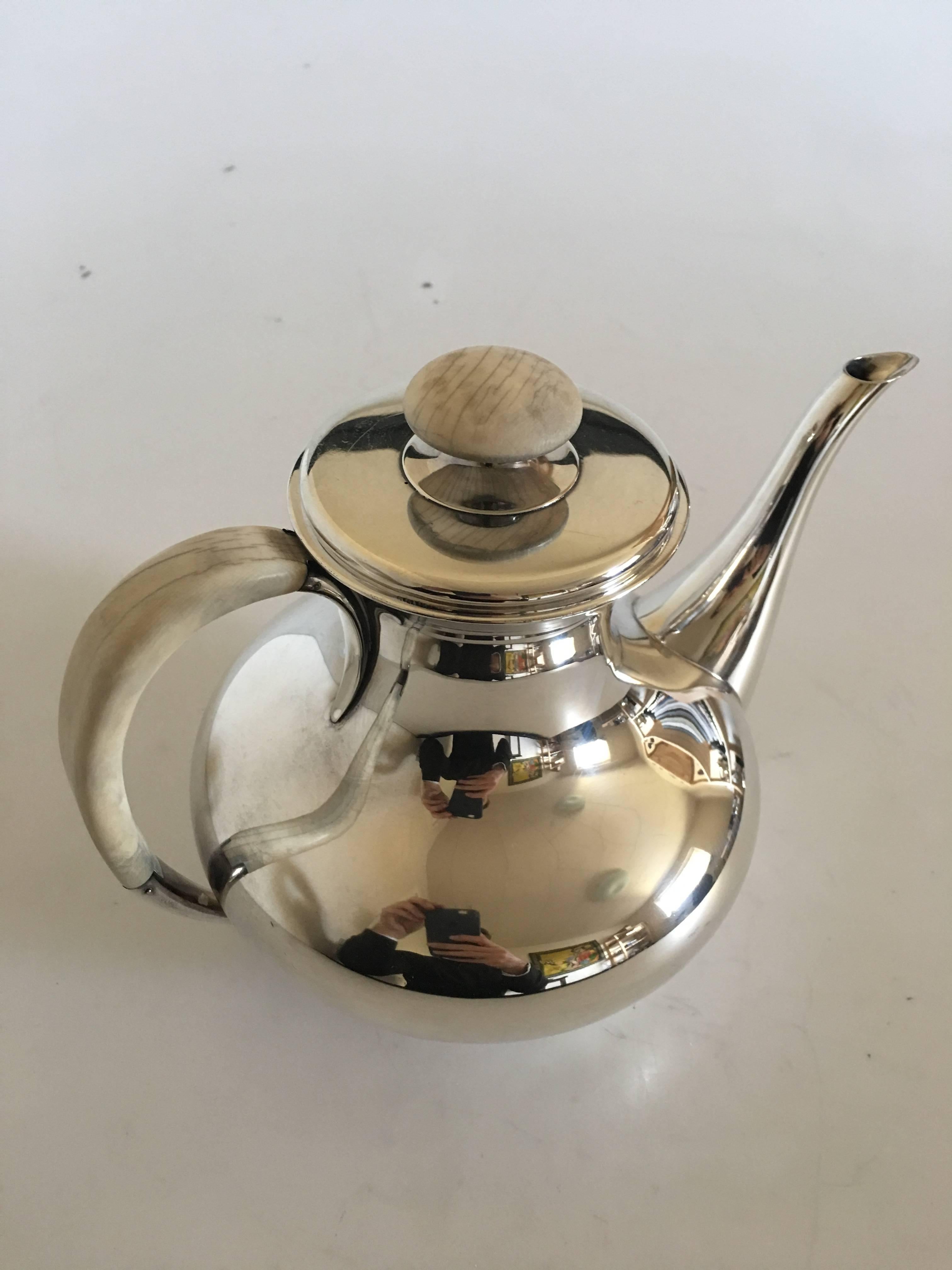 Modern F. Hingelberg Sterling Silver Coffee Pot No. 232 C For Sale