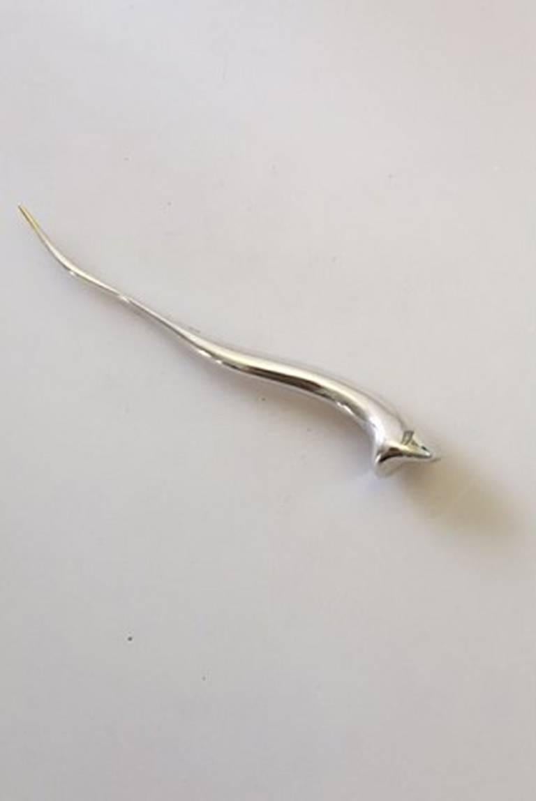 Mid-Century Modern Georg Jensen Minas Spiridis Sterling Silver Paperknife and Paperweight For Sale