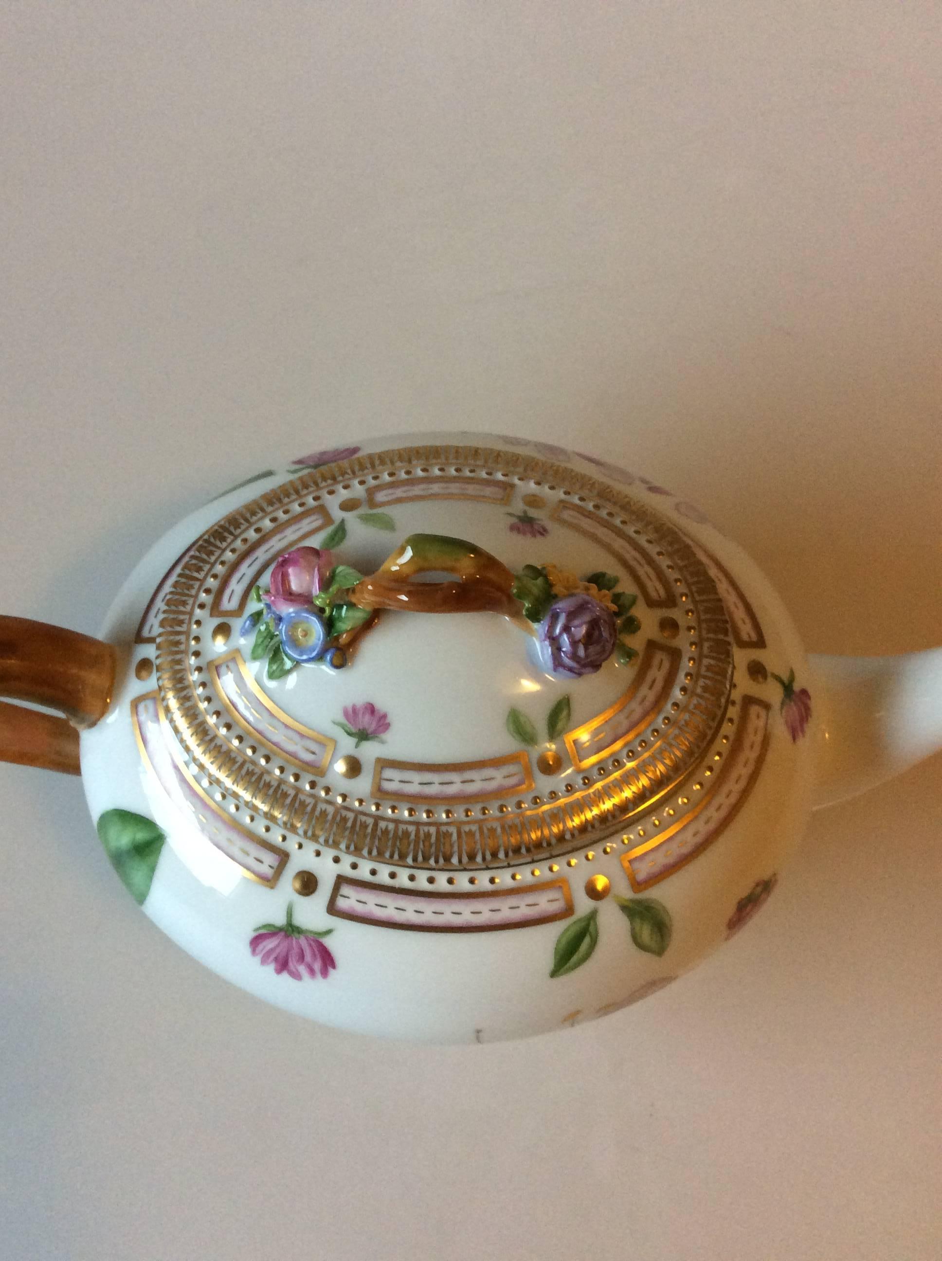 Renaissance Royal Copenhagen Flora Danica Tea Pot with Lid No. 3631 / 143