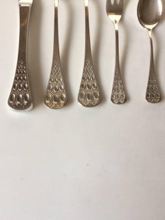 Bjorn Wiinblad Rosenthal Romanze / Romance Sterling Silver Flatware for 12 Prsn