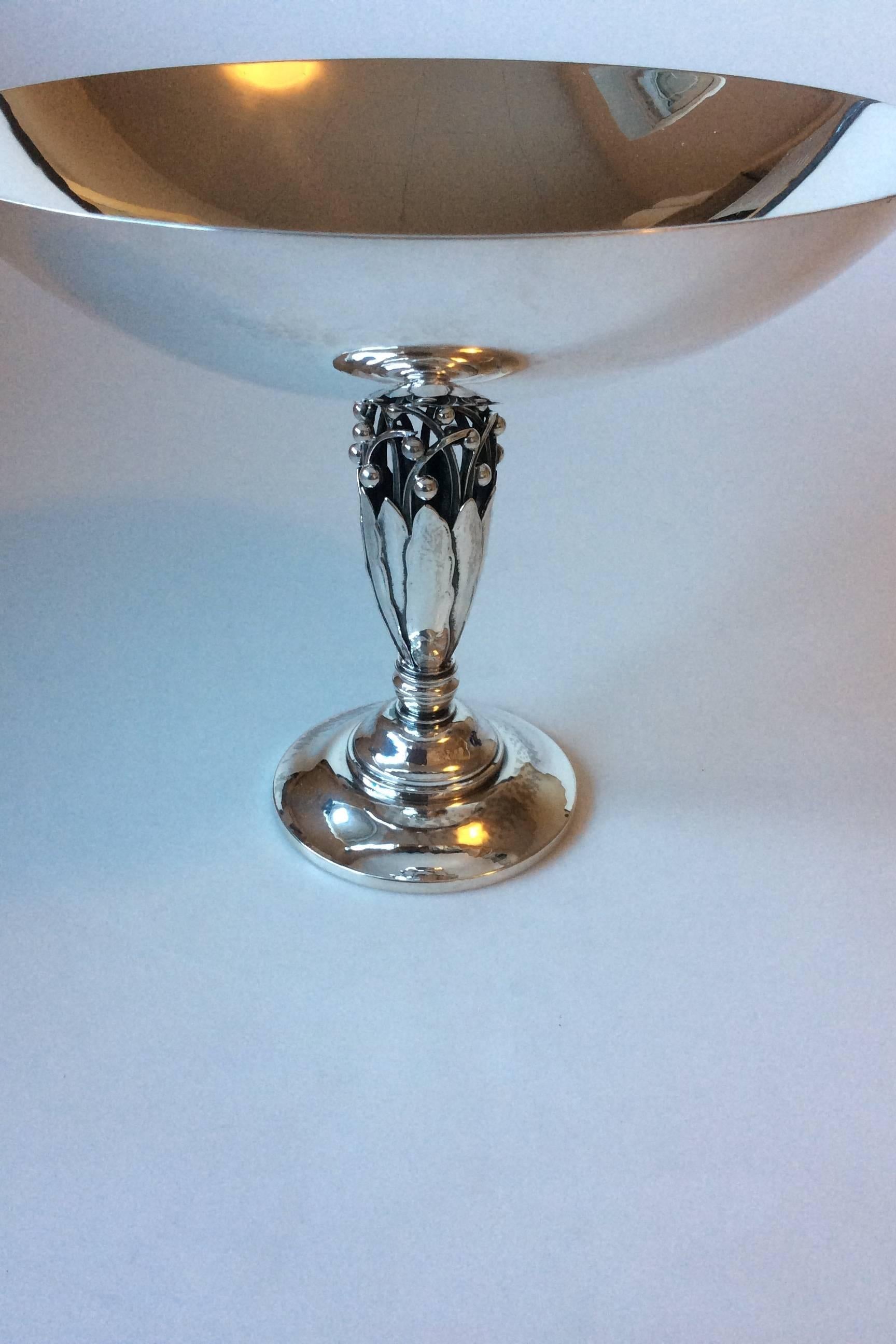 Georg Jensen sterling silver bowl #574B. Measures 17 cm x 20 cm.