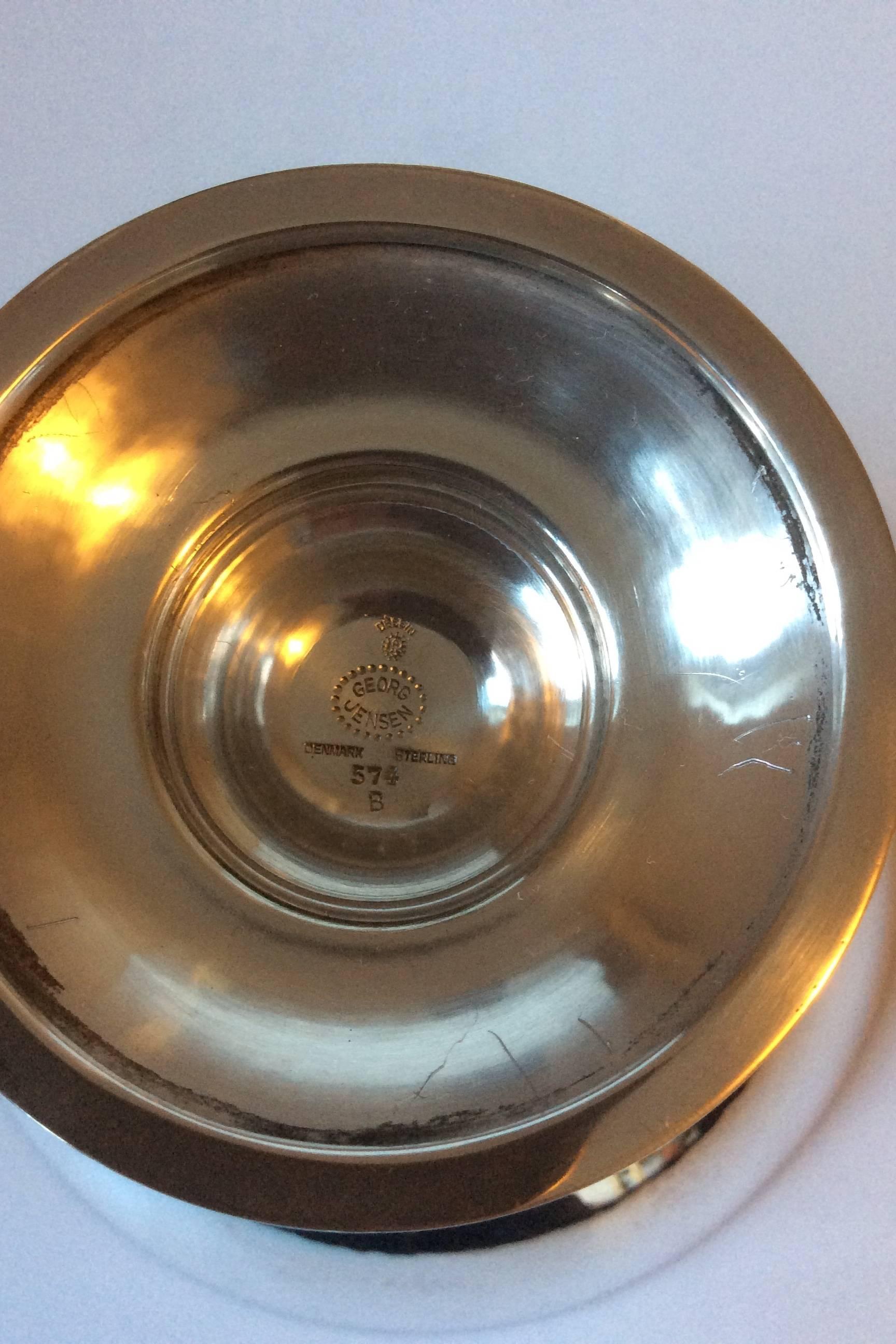 Danish Georg Jensen Sterling Silver Bowl #574B For Sale