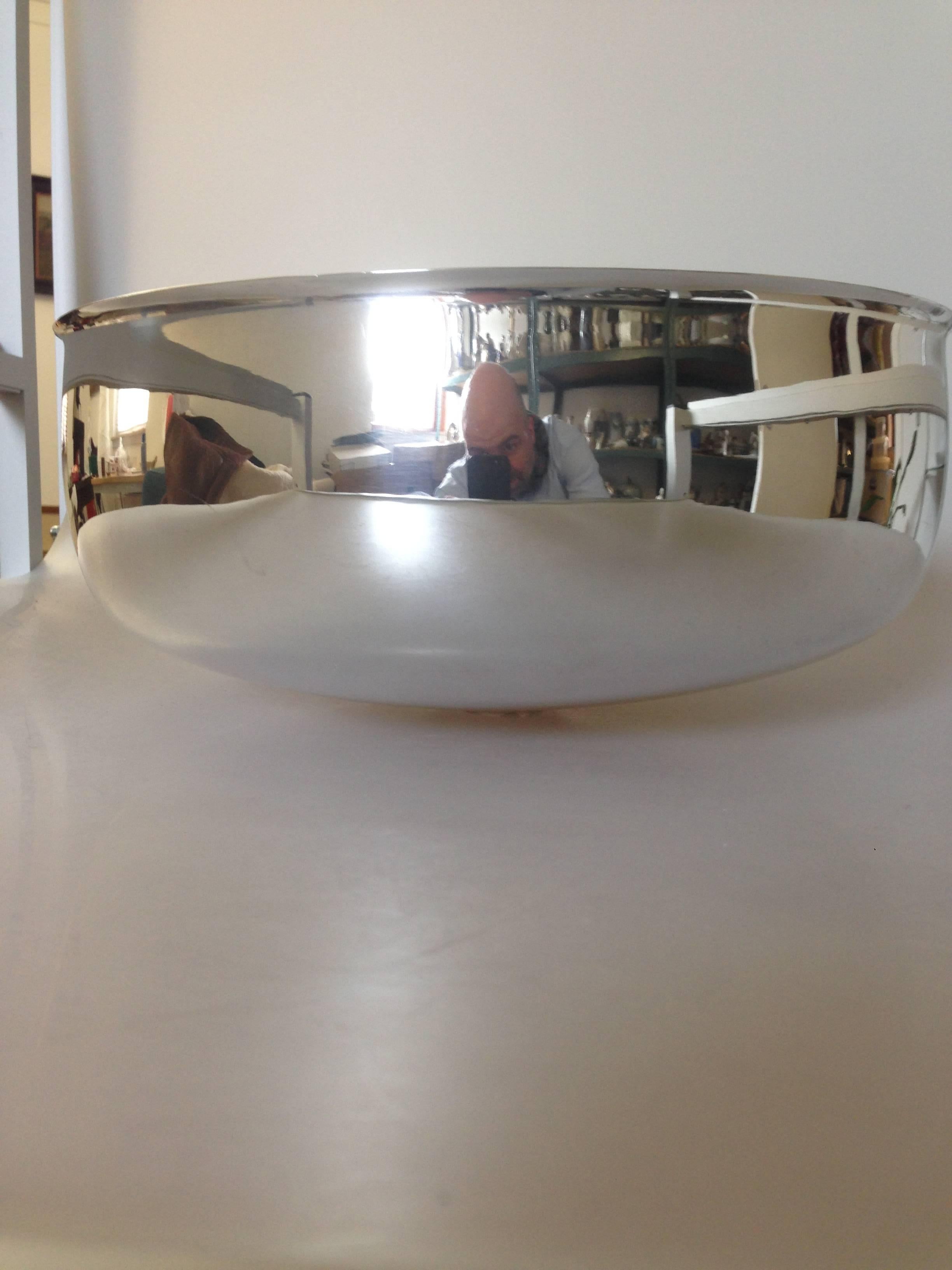 Unique Georg Jensen Sterling Silver Alev Siesbye Giant Bowl In Excellent Condition In Copenhagen, DK
