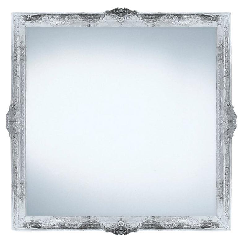 Contemporary Wall Mirror Clear Resine Baroque Frame