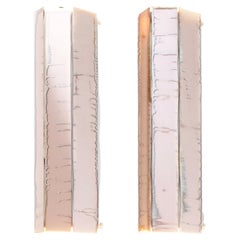 Trilogy Wall Sconce Lamp by Sabrina Landini, Rose Art Silvered Glass, Italy