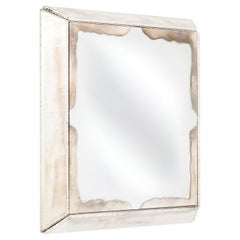 „Diamond“-Skulptur-Spiegel, zeitgenössisches Kunstwerk, versilbert