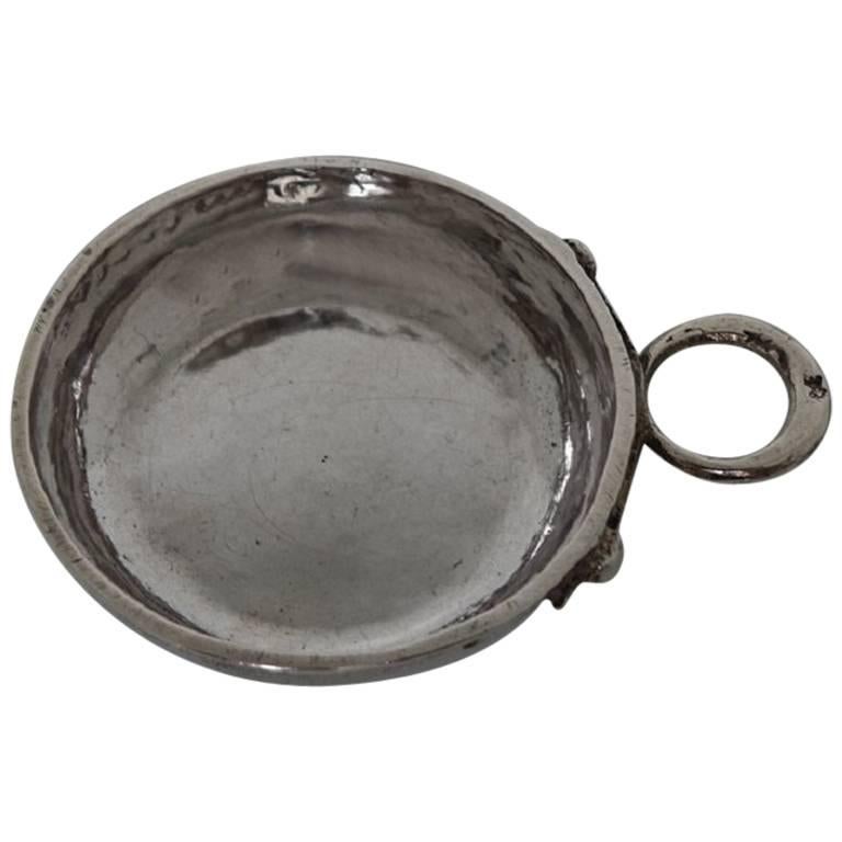French Antique Silver Wine Taster, Angers Joseph Bedane, circa 1783-1785 For Sale