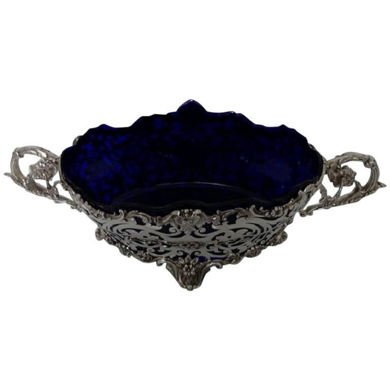 Large Sterling Silver Dish or Jardinière Edinburgh, 1905, Hamilton and Inches For Sale