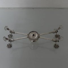 Antique Sterling Silver George III Dish Cross London 1776 Hester Bateman