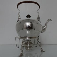 Antique Early 18th Century George II Sterling Silver Bullet Kettle Edward Pocock