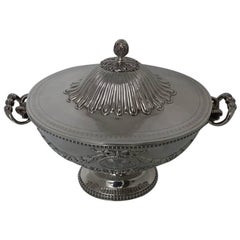 Sterling Silver Victorian Soup Tureen London, 1865, Robert Hennell